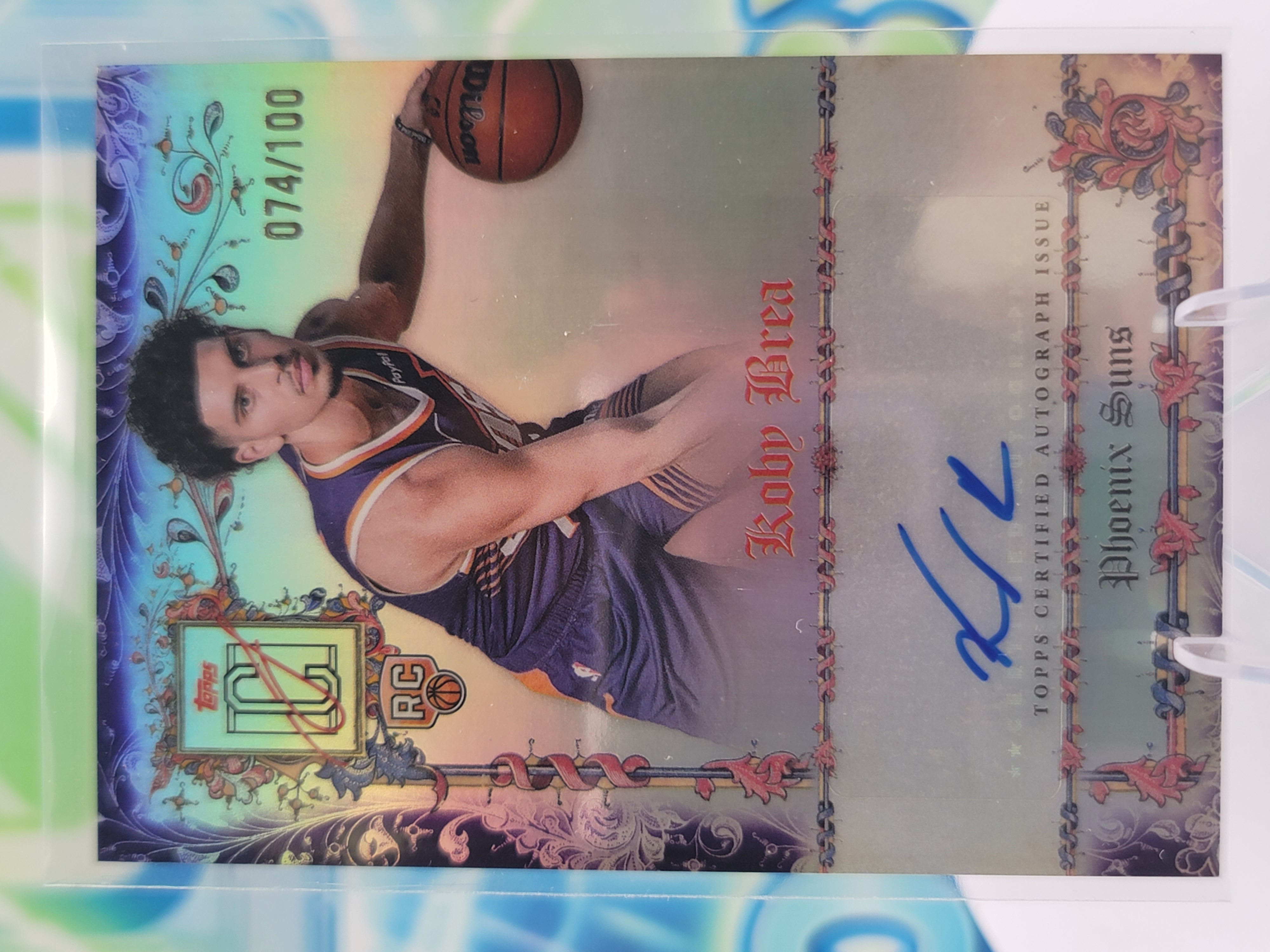 2026 Topps Signature Class Koby Brea — 2026 Topps Signature Class Manuscripts Purple Koby Brea Rookie Autograph #74 of 100