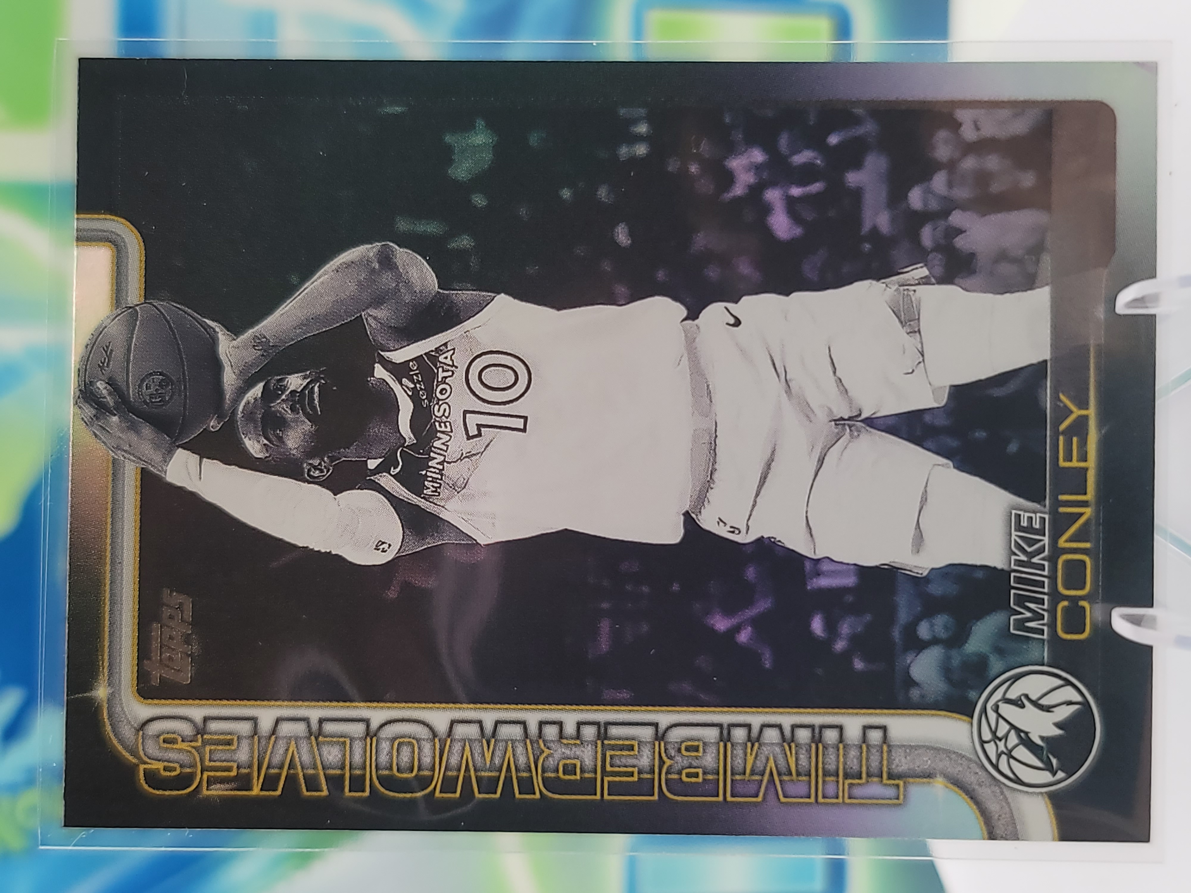2025 Topps Topps Flagship Mike Conley — 2025 Topps Topps Flagship Blackout Mike Conley
