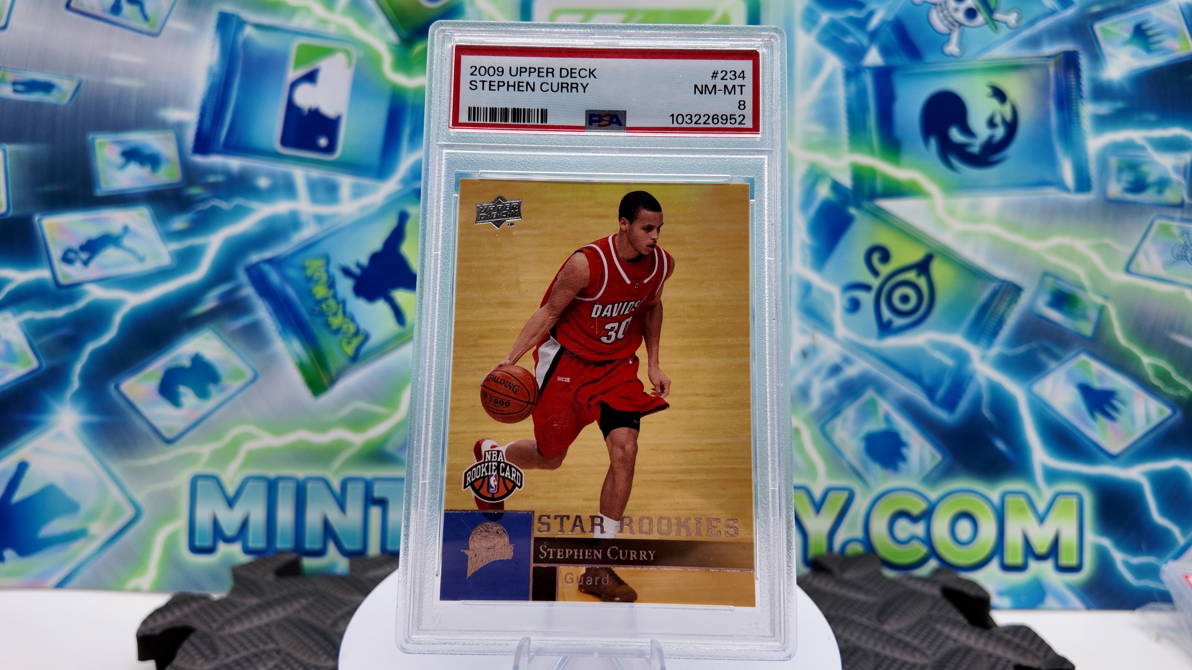 2009 Upper Deck Stephen Curry — 2009 Upper Deck Star Rookies Stephen Curry Rookie PSA 8.0