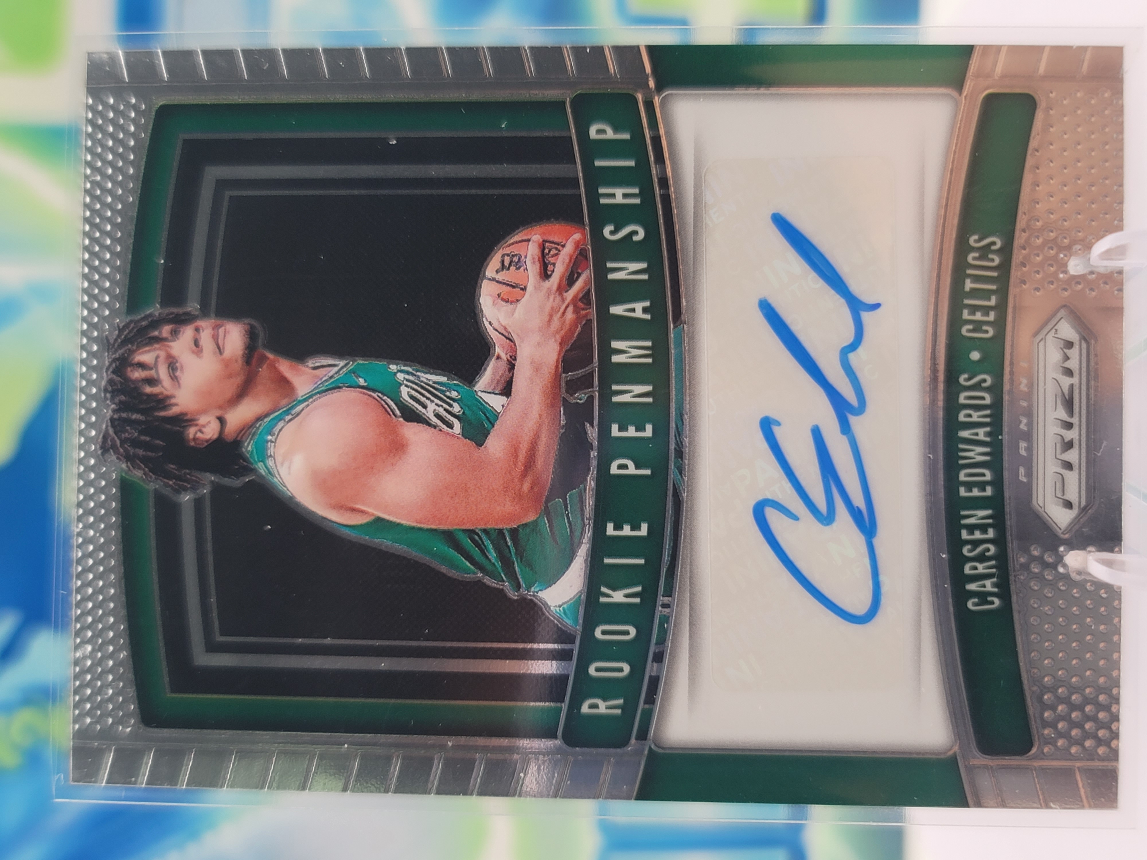 2020 Panini Prizm Carsen Edwards — 2020 Panini Prizm Rookie Penmanship Carsen Edwards Autograph