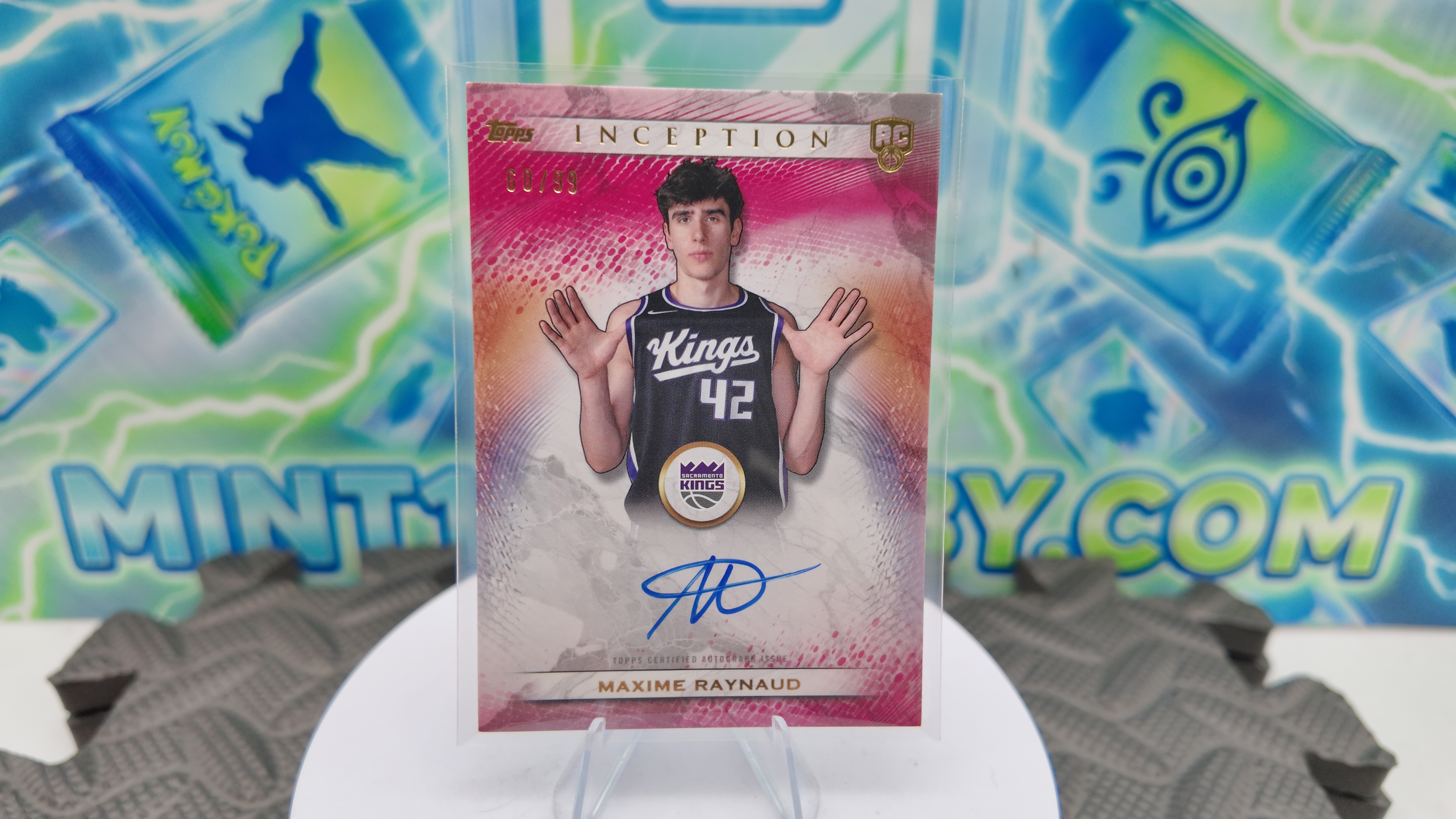 2026 Topps Inception Maxime Raynaud — 2026 Topps Inception Rookie Autograph Pink Maxime Raynaud Rookie Autograph # / 99