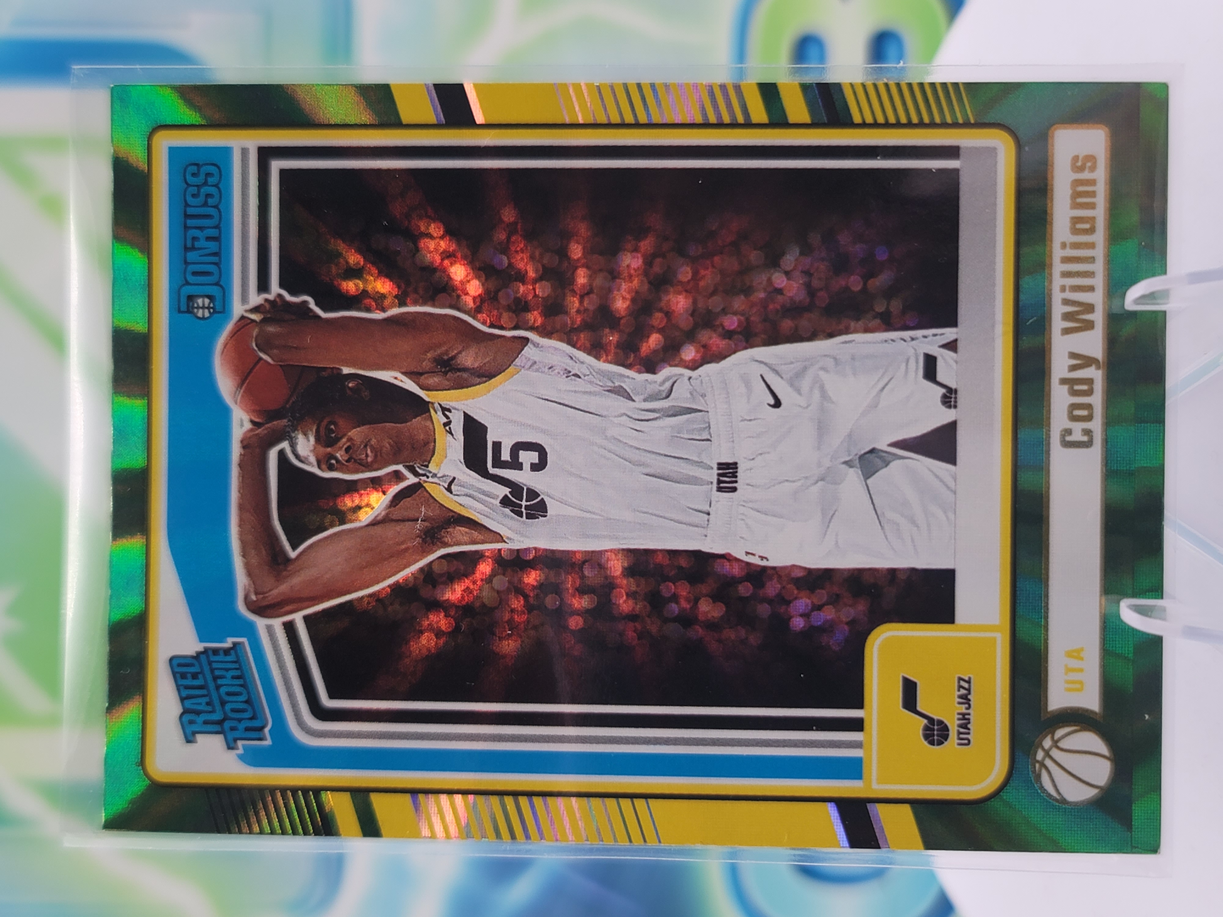 2025 Panini Donruss Cody Williams — 2025 Panini Donruss Rated Rookies Green Laser Cody Williams