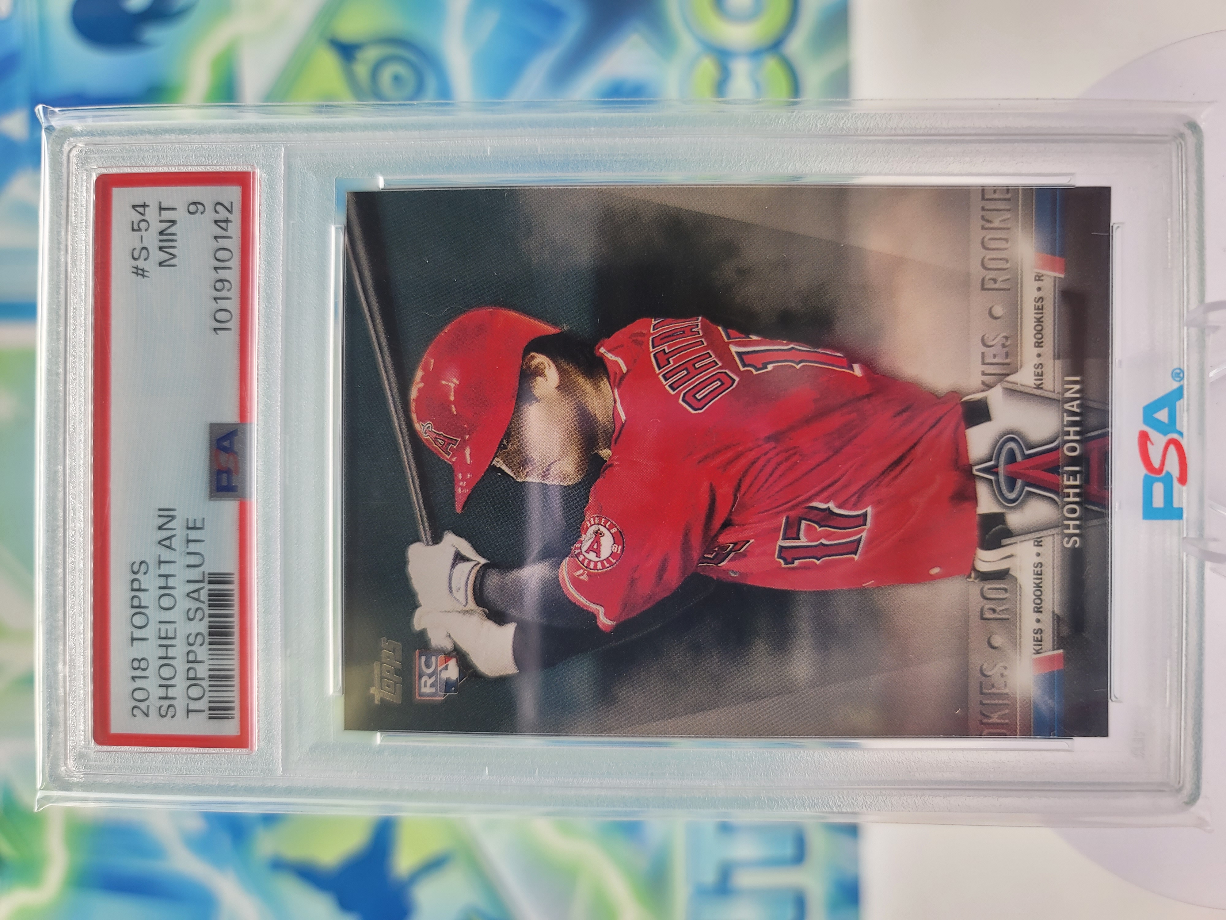 2018 Topps Shohei Ohtani — 2018 Topps Salute Shohei Ohtani Rookie PSA 9.0