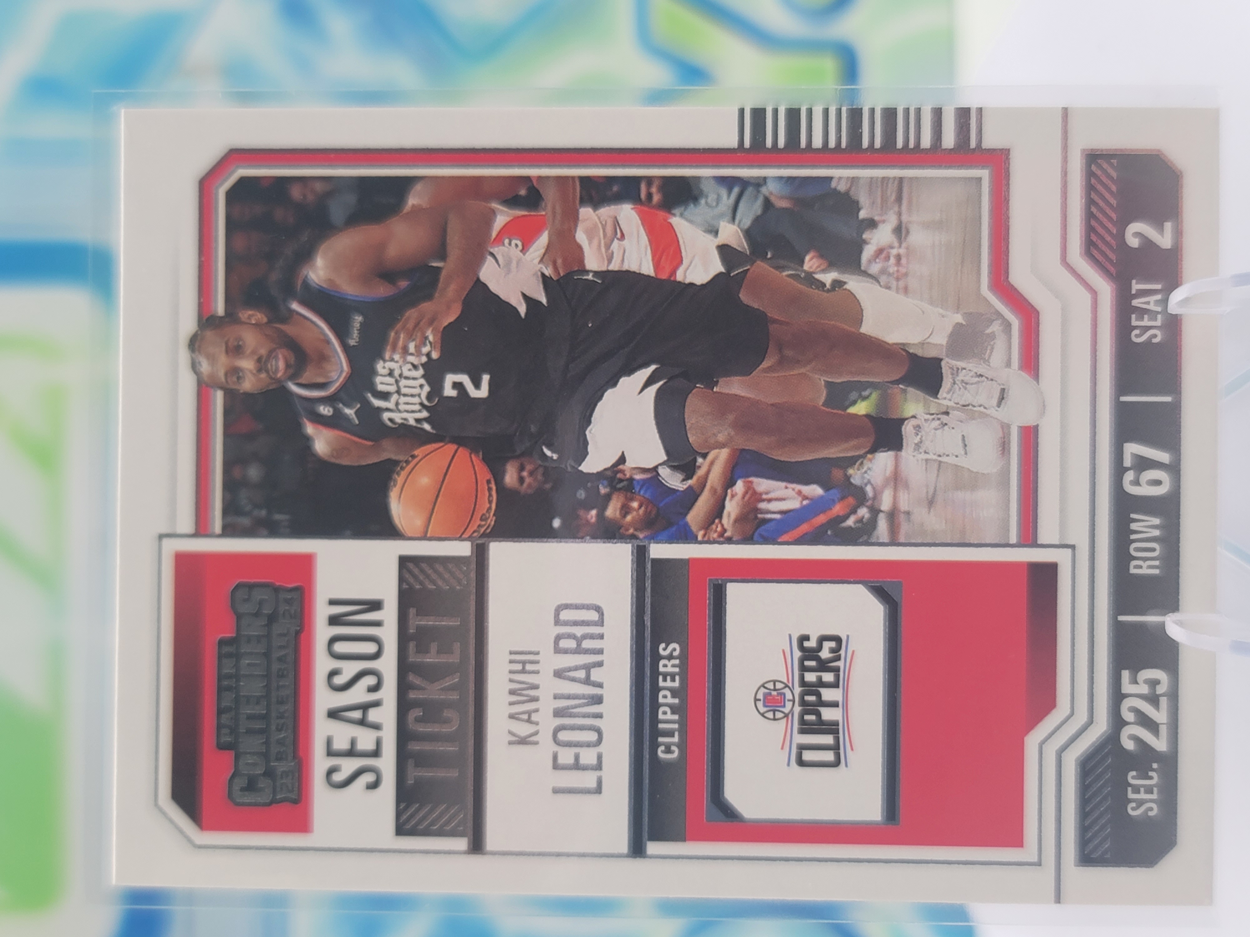 2024 Panini Contenders Kawhi Leonard — 2024 Panini Contenders Season Ticket Kawhi Leonard