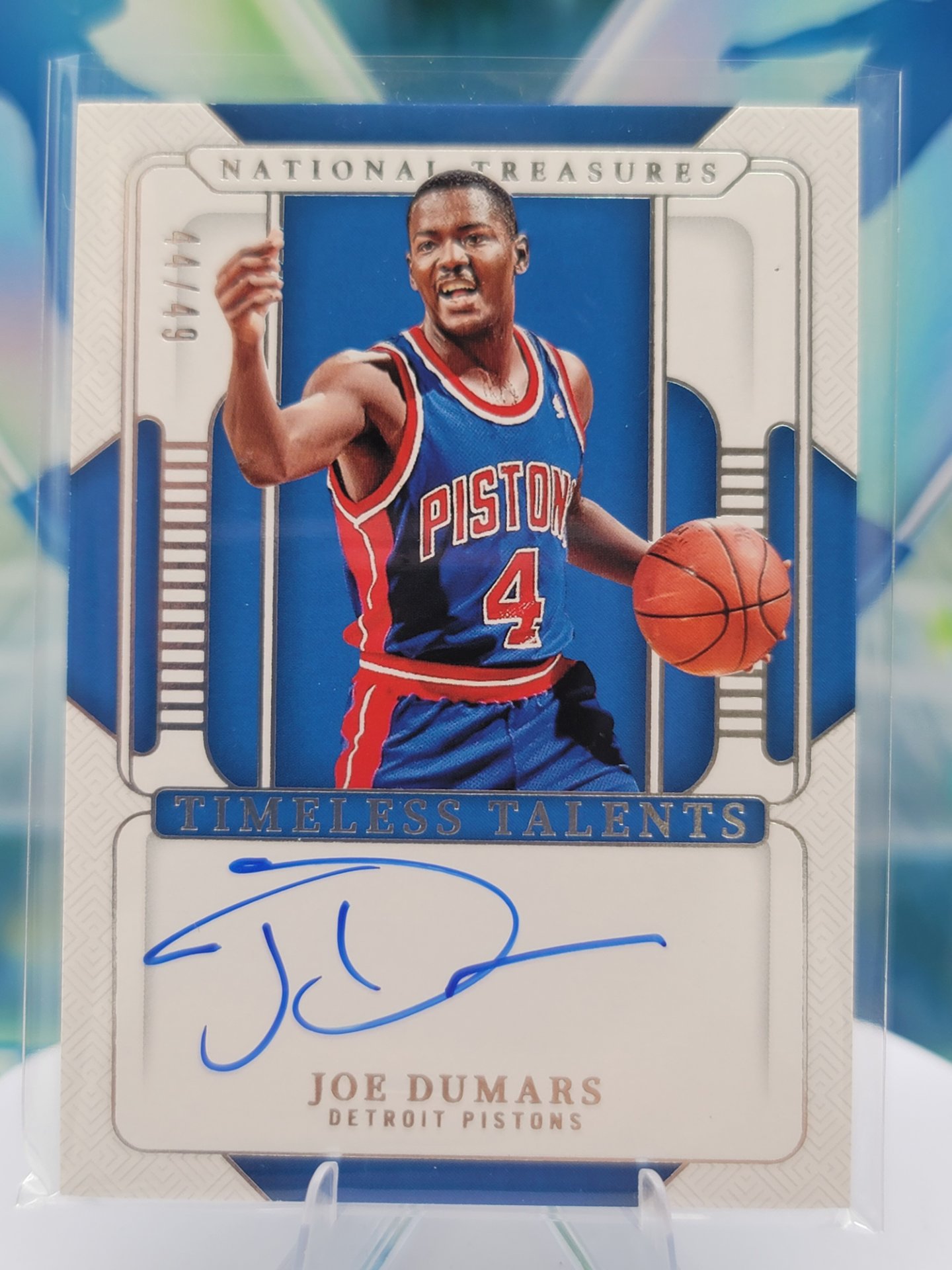 2025 Panini National Treasures Joe Dumars — 2025 Panini National Treasures Timeless Talents Auto Joe Dumars #44 of 49 Autograph