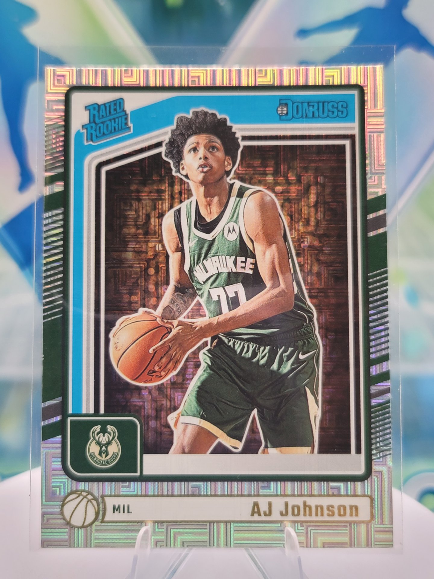 2025 Panini Donruss Aj Johnson — 2025 Panini Donruss Rated Rookies Mojo Refractor Aj Johnson Rookie