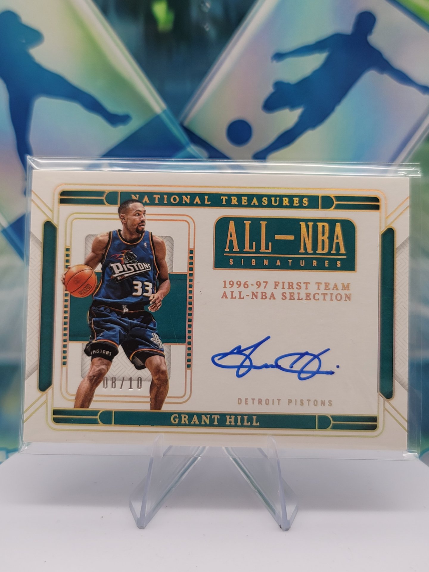 2025 Panini National Treasures Grant Hill — 2025 Panini National Treasures ALL-NBA Auto Grant Hill #8 of 10 Autograph