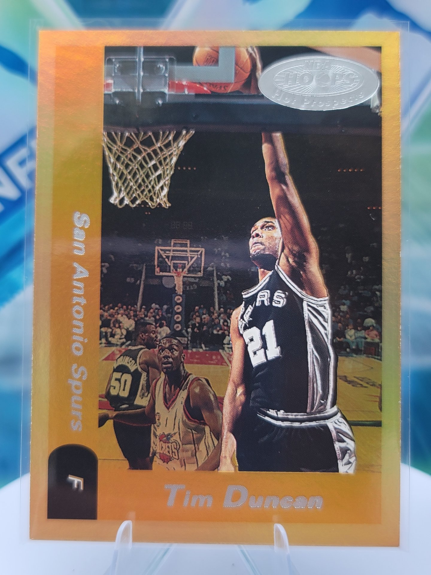 2001 Fleer NBA Hoops Tim Duncan — 2001 Fleer NBA Hoops Hot Prospect Tim Duncan