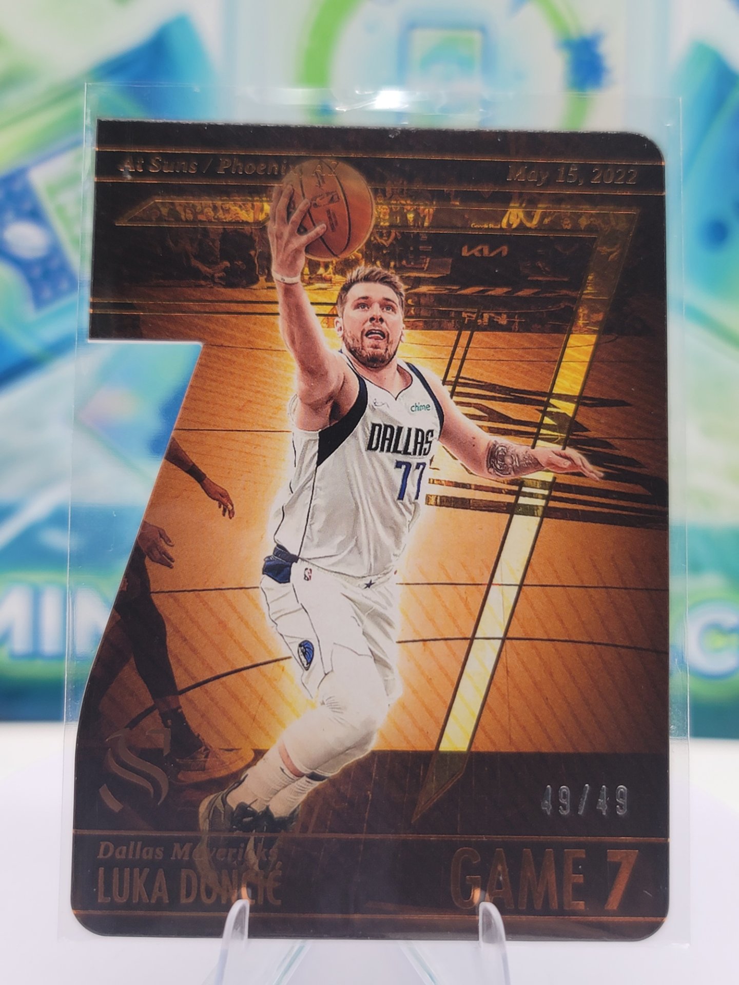 2025 Panini Silhouette Luka Doncic — 2025 Panini Silhouette Game 7 Die-cut Luka Doncic #49 of 49