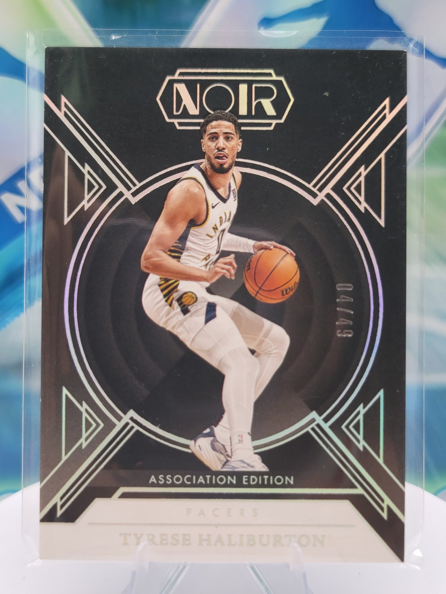 2025 Panini Noir Tyrese Haliburton — 2025 Panini Noir Association Edition Tyrese Haliburton #4 of 49