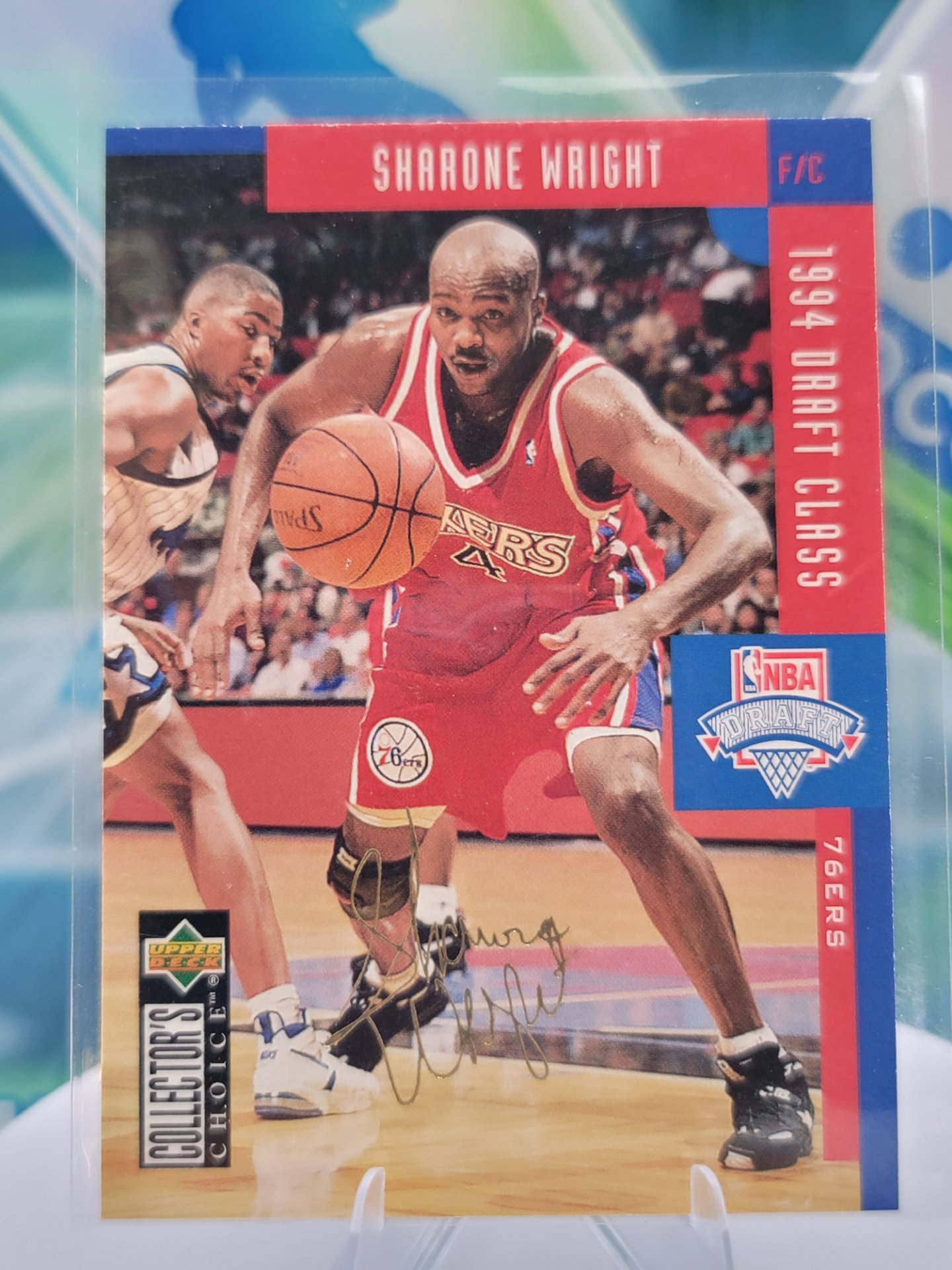 1994 Upper Deck Collector's Choice Sharone Wright — 1994 Upper Deck Collector's Choice Auto Sharone Wright Autograph
