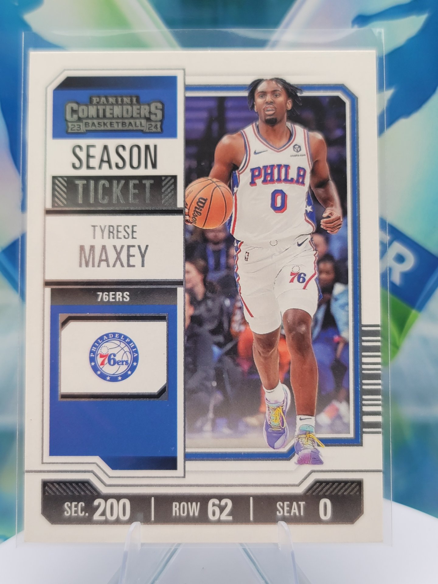 2024 Panini Contenders Tyrese Maxey — 2024 Panini Contenders Season Ticket Tyrese Maxey