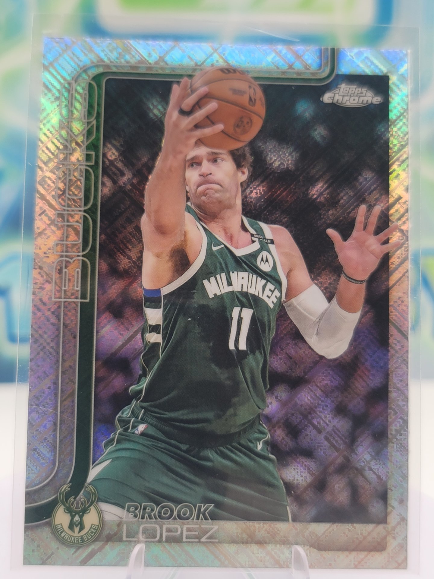 2025 Topps Topps Chrome Brook Lopez — 2025 Topps Topps Chrome Skylight Brook Lopez
