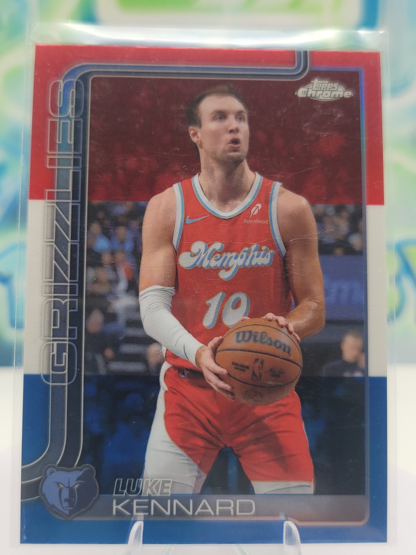 2025 Topps Topps Chrome Luke Kennard — 2025 Topps Topps Chrome Red White Blue Luke Kennard