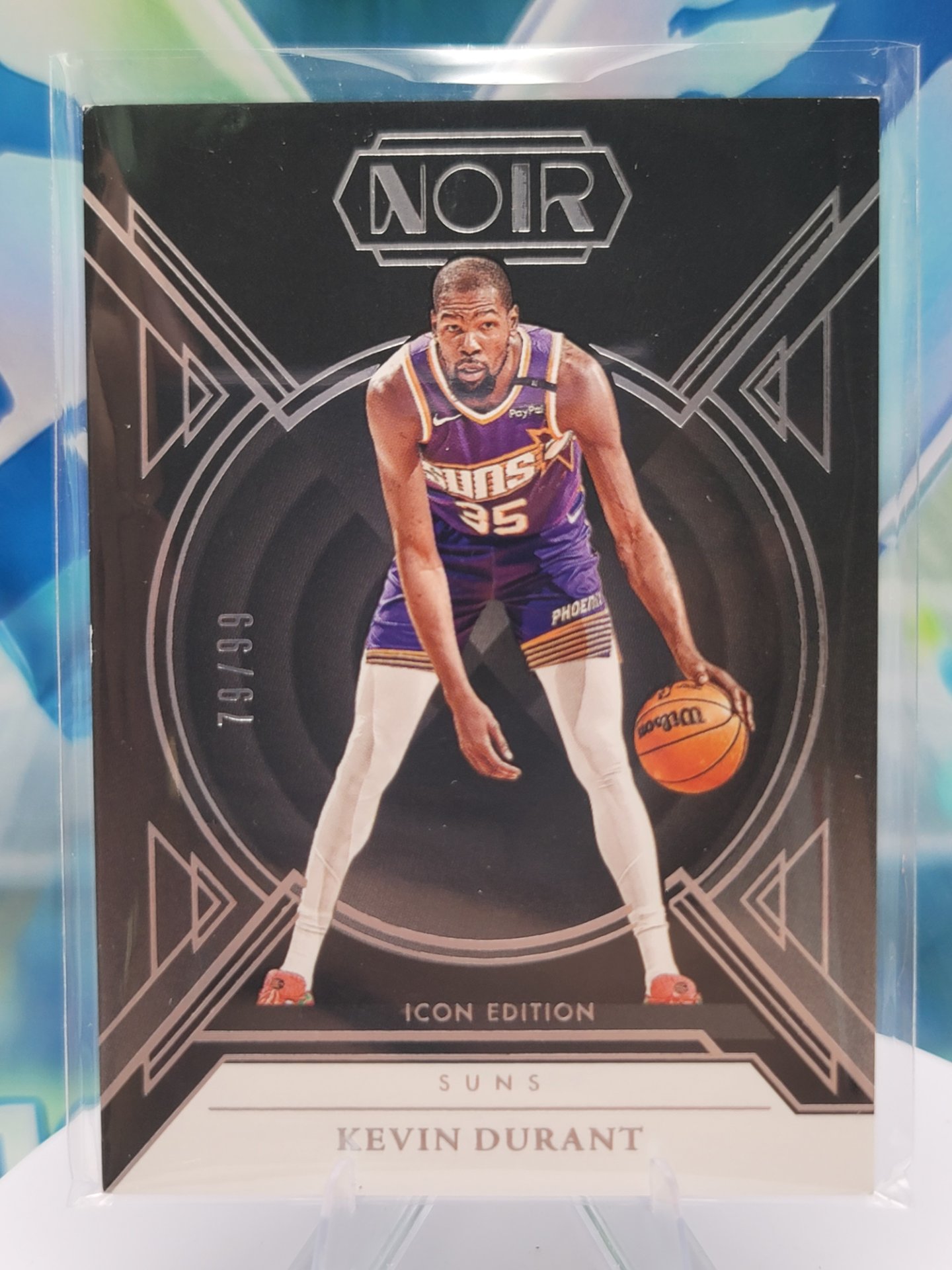 2025 Panini Noir Kevin Durant — 2025 Panini Noir Icon Edition Kevin Durant #79 of 99