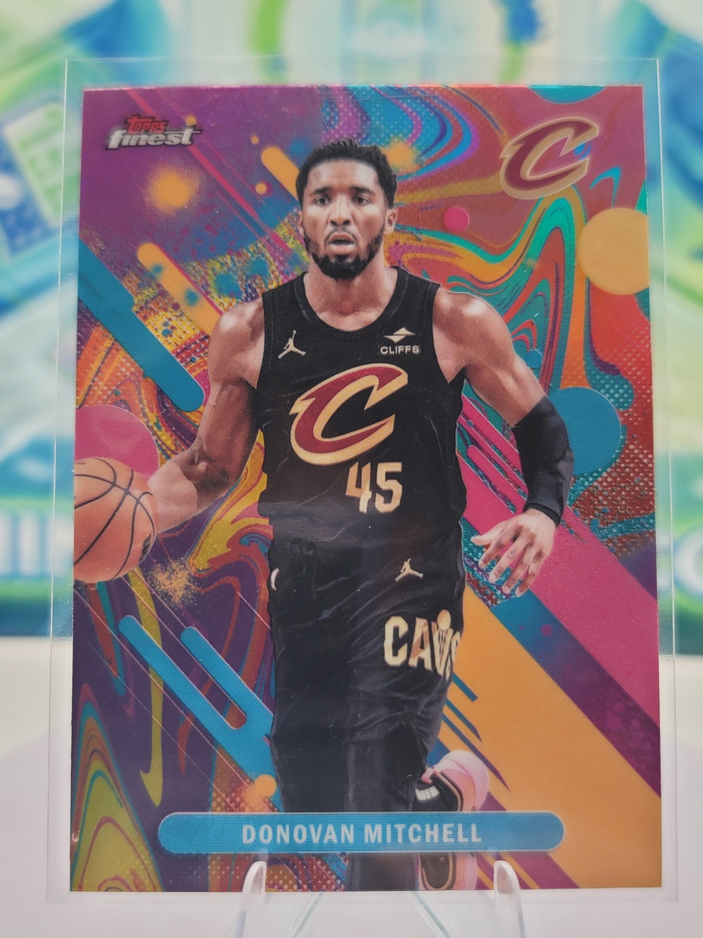 2026 Topps Topps Finest Donovan Mitchell — 2026 Topps Topps Finest Common Oil Spill Donovan Mitchell