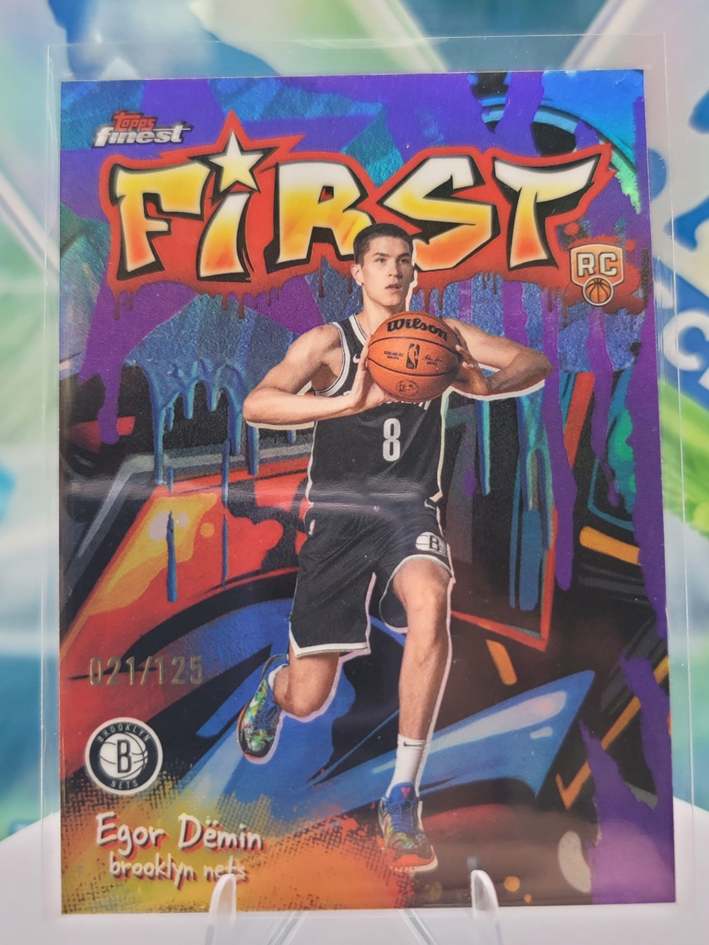 2026 Topps Topps Finest Egor Demin — 2026 Topps Topps Finest First Purple Refractor Egor Demin #21 of 125 Rookie