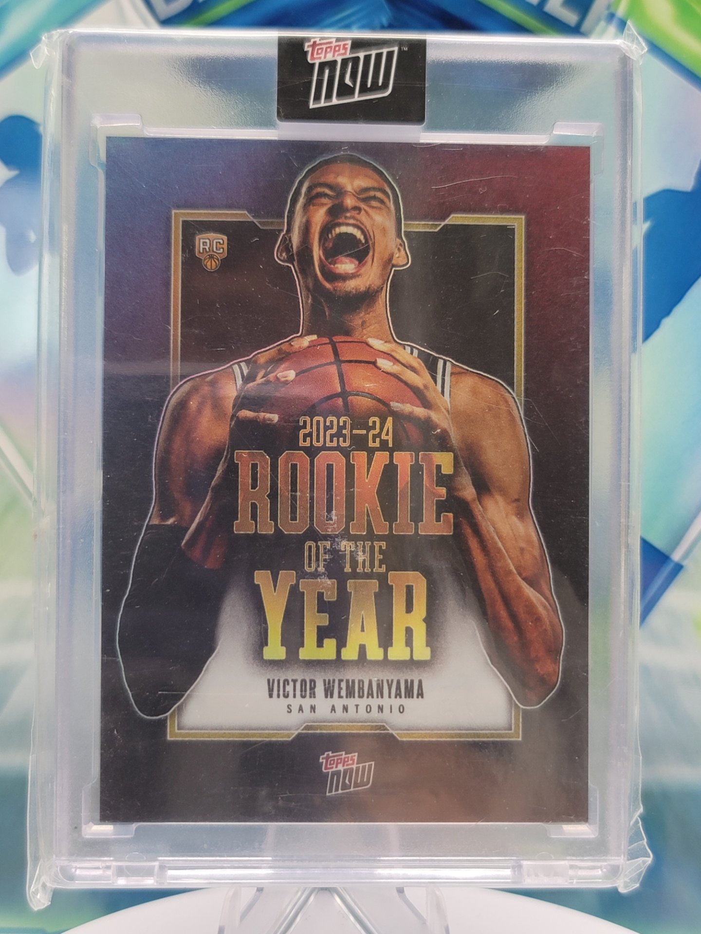 2025 Topps Topps Now Victor Wembanyama — 2025 Topps Topps Now 2023-24 Rookie of the Year Refractor Victor Wembanyama