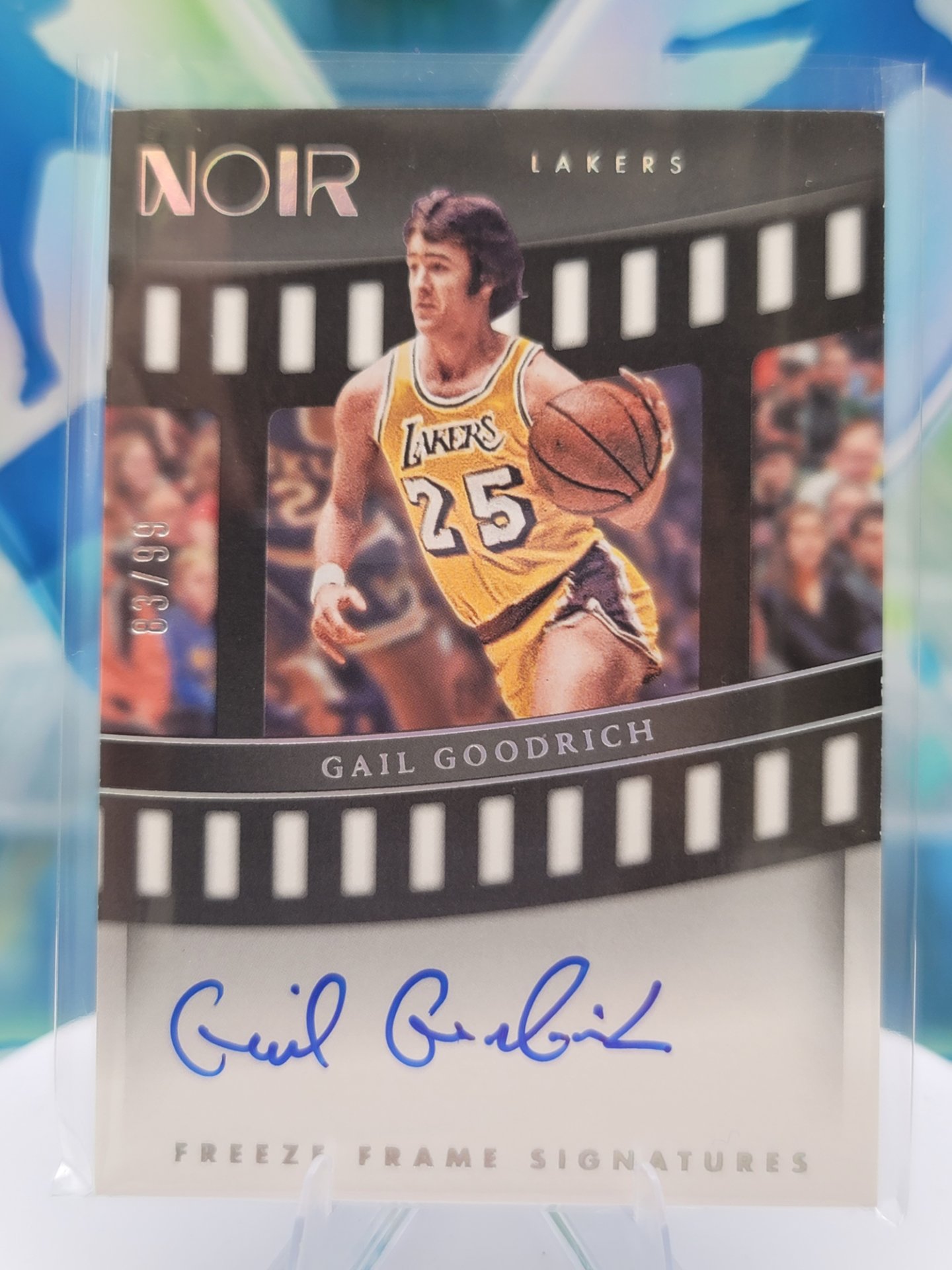 2023 Panini Noir Gail Goodrich — 2023 Panini Noir Freeze Frame Auto Gail Goodrich #83 of 99 Autograph