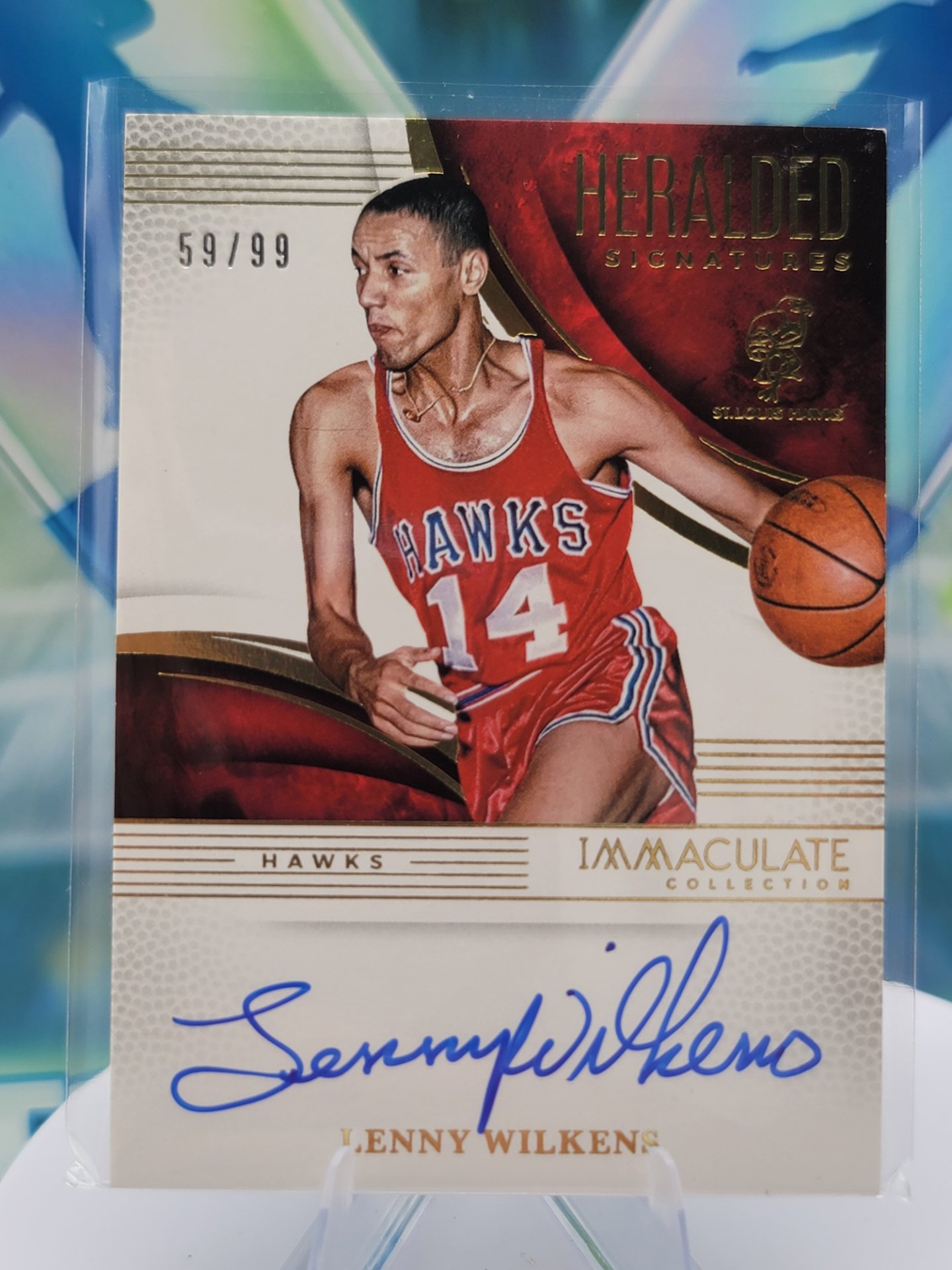 2025 Panini Immaculate Lenny Wilkens — 2025 Panini Immaculate Heralded Auto Lenny Wilkens #59 of 99 Autograph