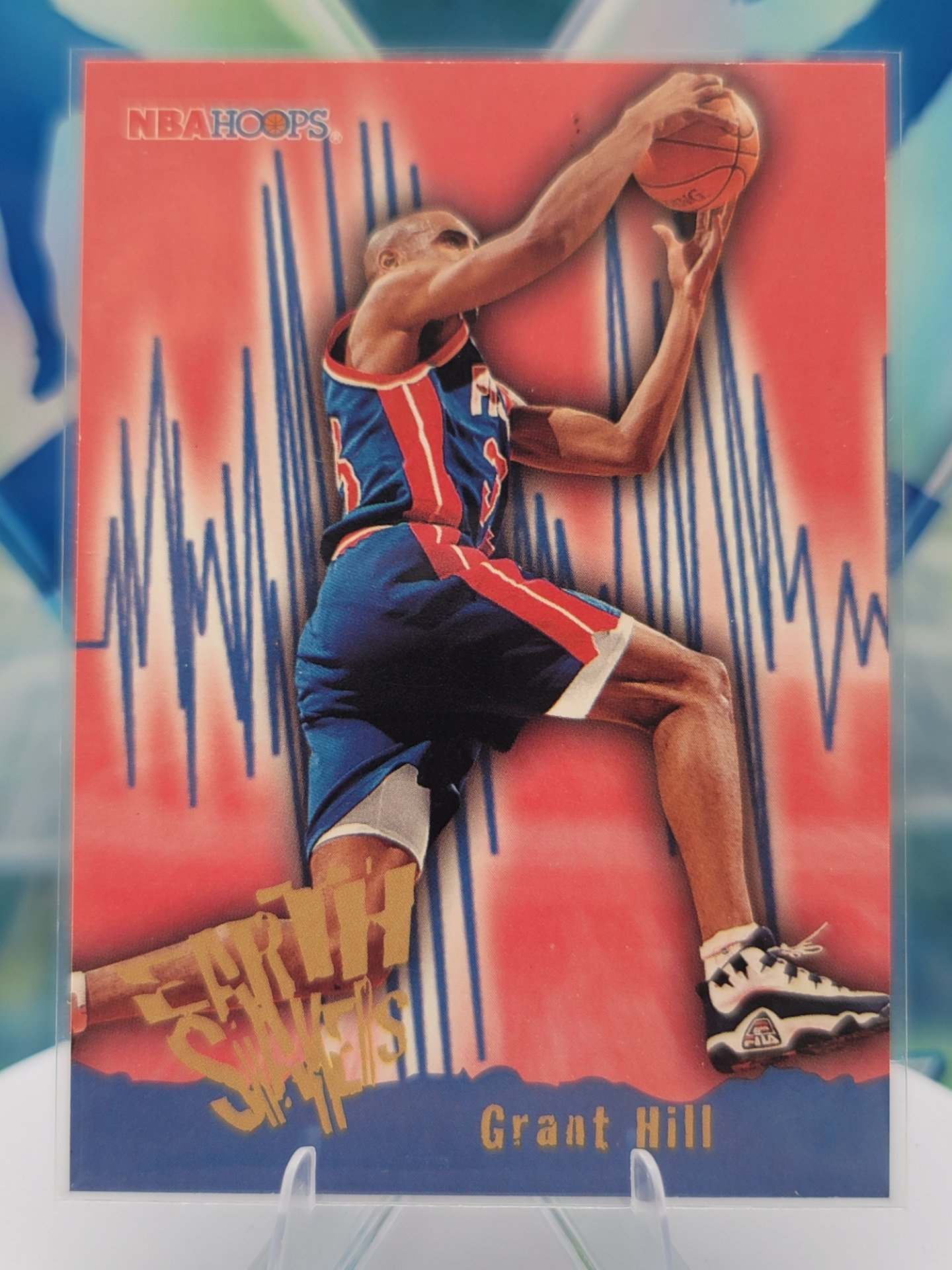 1997 Fleer NBA Hoops Grant Hill — 1997 Fleer NBA Hoops Earth Shakers Grant Hill
