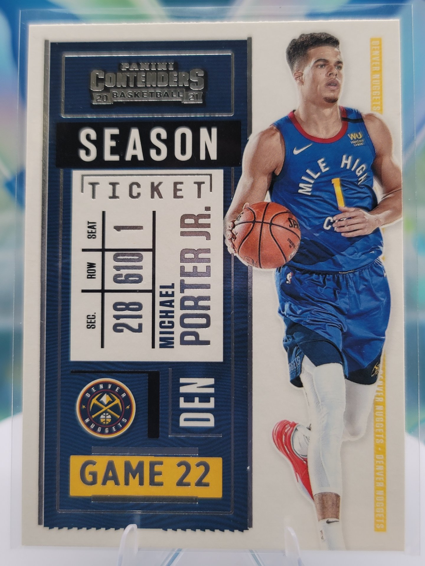 2021 Panini Contenders Michael Porter Jr. — 2021 Panini Contenders Season Ticket Michael Porter Jr.