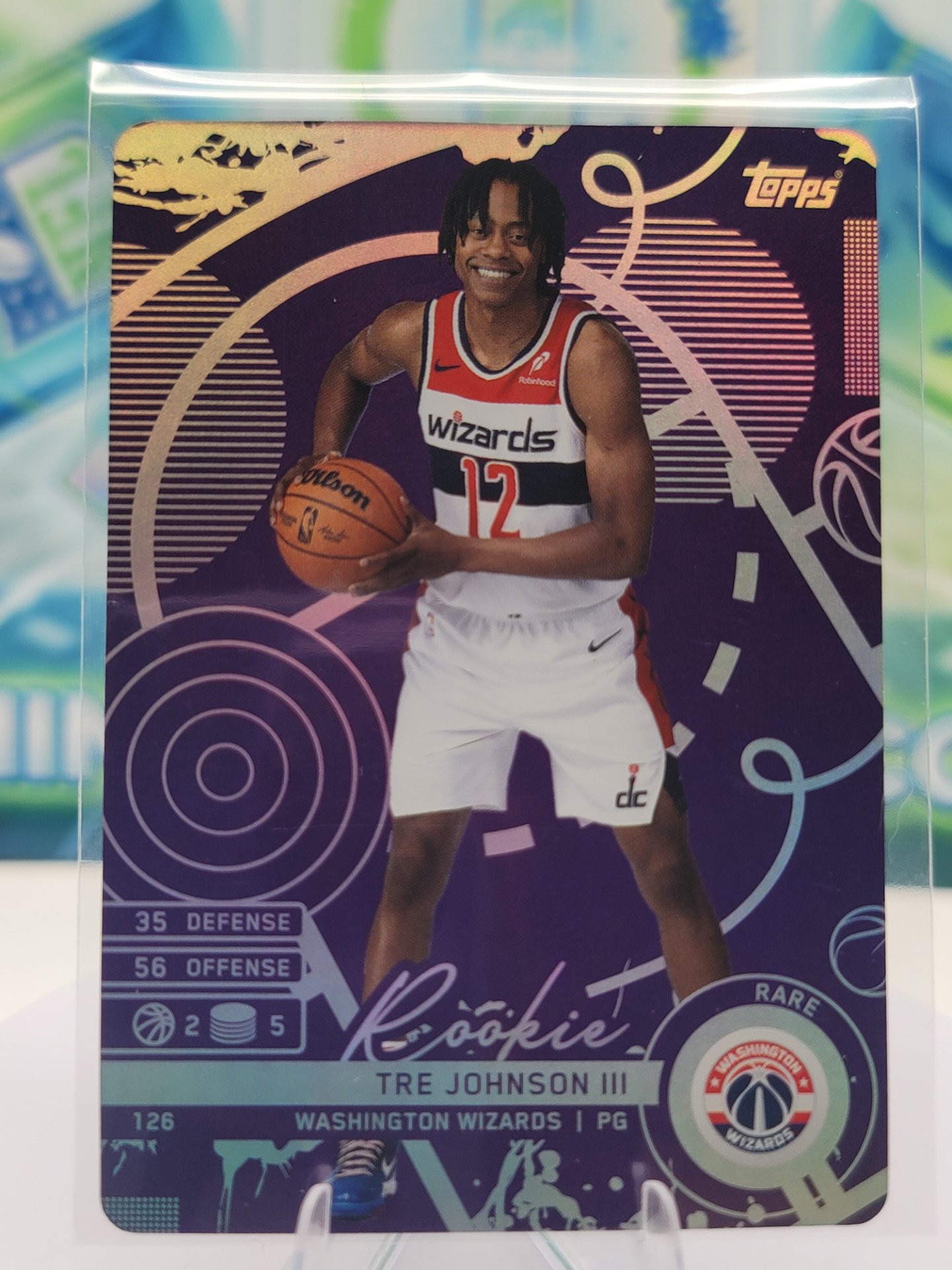 2025 Topps Match Attax Tre Johnson III — 2025 Topps Match Attax Rare Purple Tre Johnson III