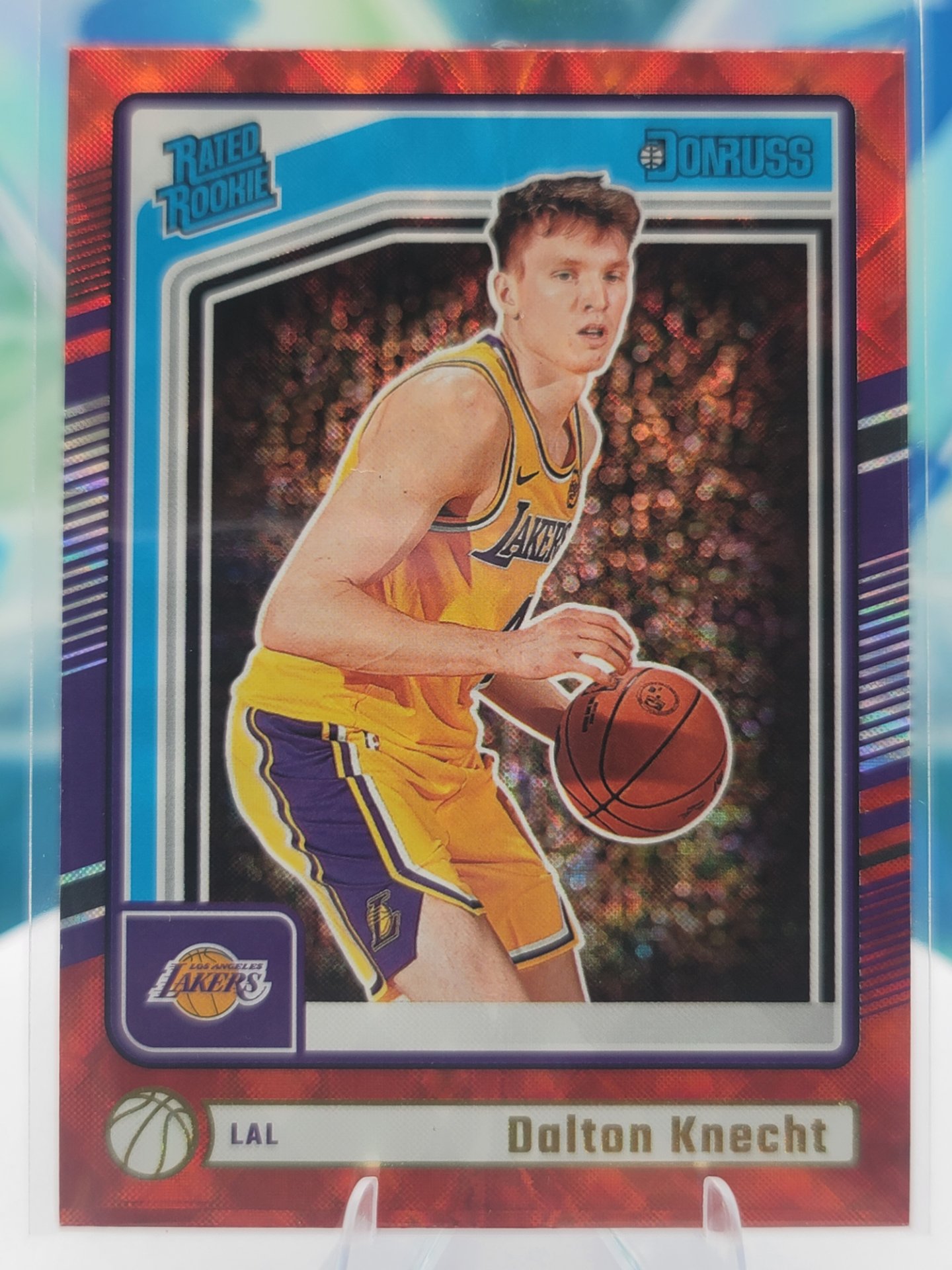 2025 Panini Donruss Dalton Knecht — 2025 Panini Donruss Rated Rookie Red Wedges Dalton Knecht