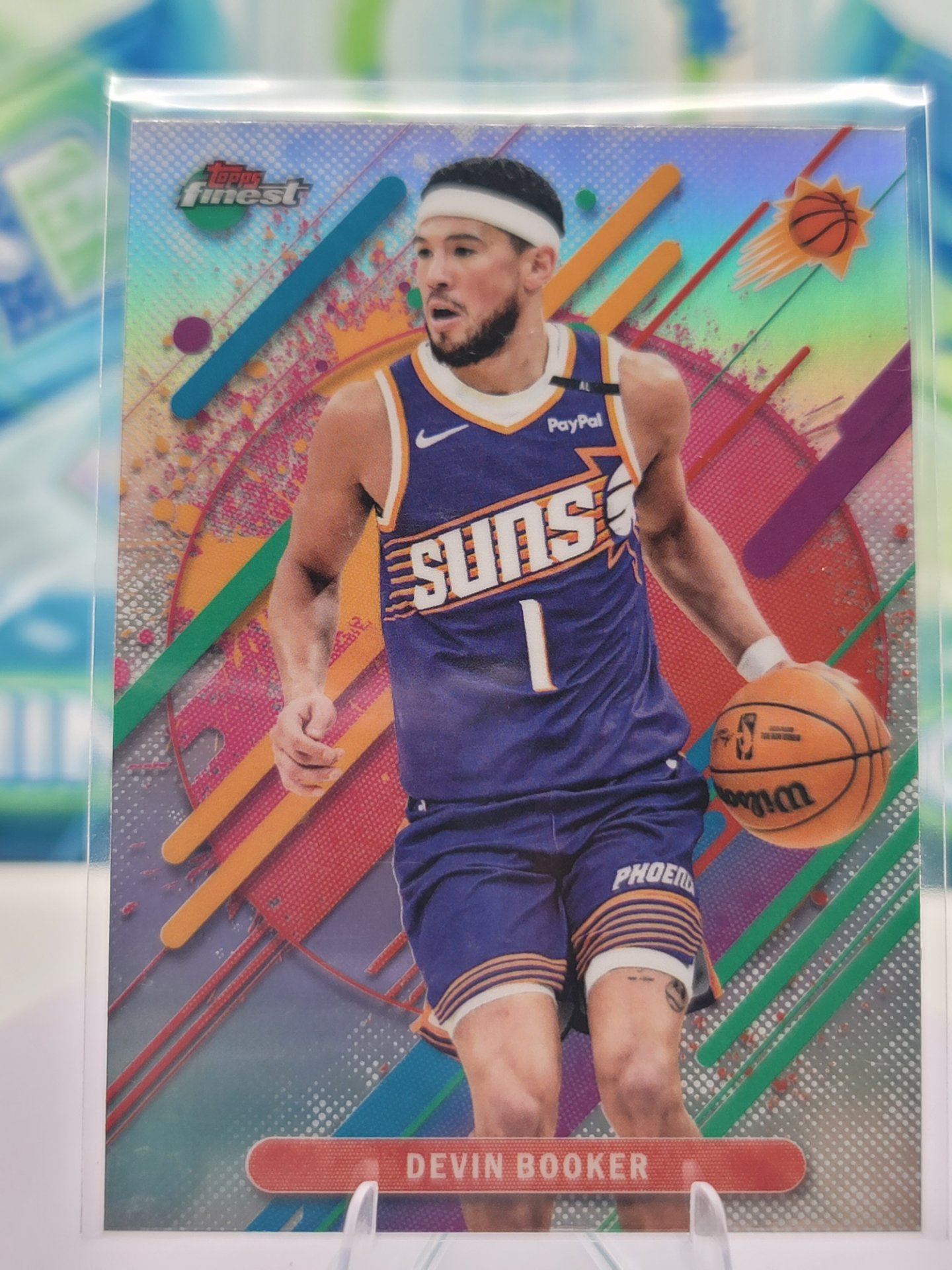 2026 Topps Topps Finest Devin Booker — 2026 Topps Topps Finest Rare Refractor Devin Booker