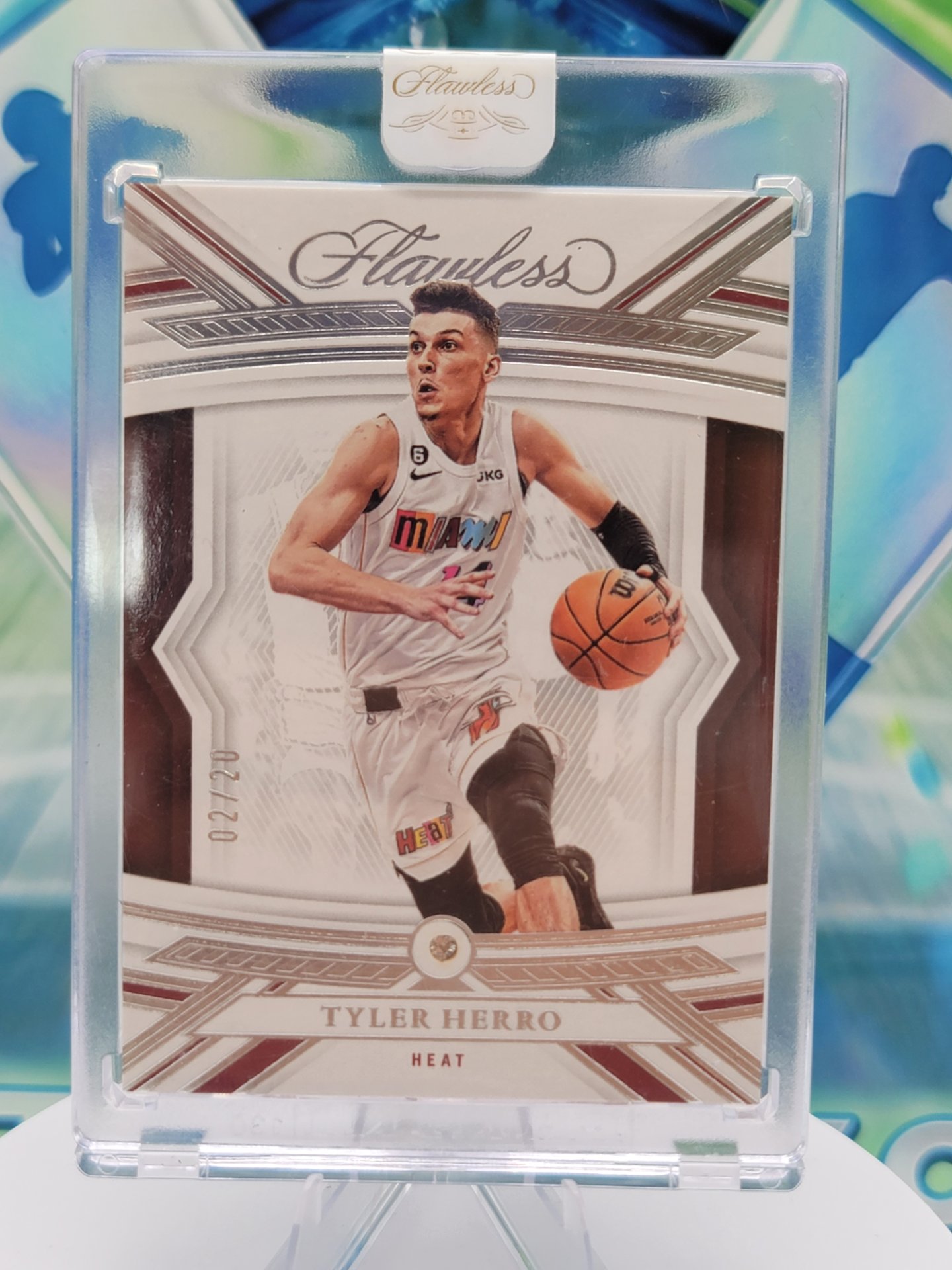 2023 Panini Flawless Tyler Herro — 2023 Panini Flawless Base Tyler Herro #2 of 20