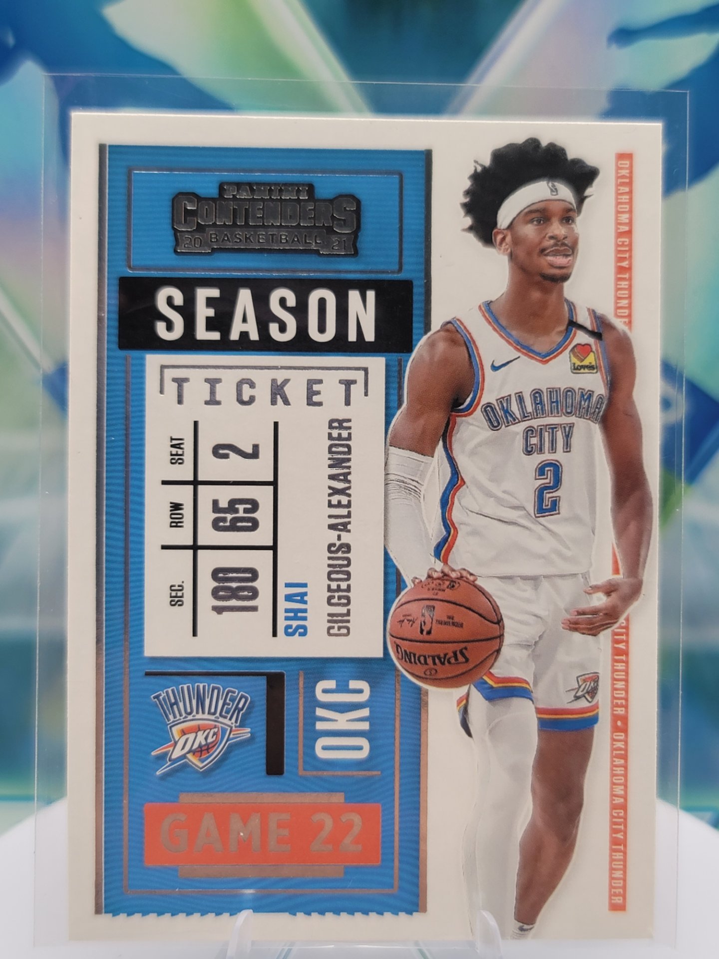 2021 Panini Contenders Shai Gilgeous-Alexander — 2021 Panini Contenders Season Ticket Shai Gilgeous-Alexander
