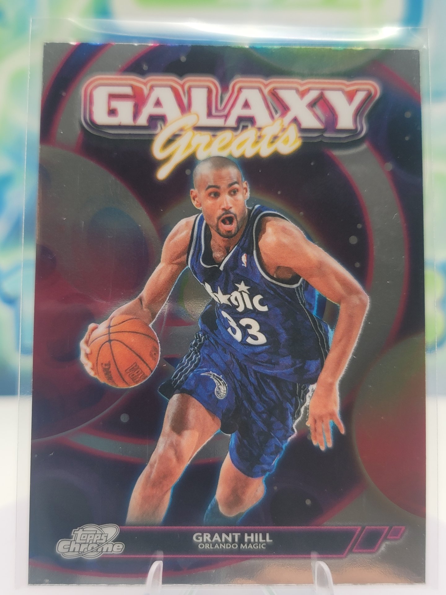 2026 Topps Cosmic Chrome Grant Hill — 2026 Topps Cosmic Chrome Galaxy Greats Grant Hill