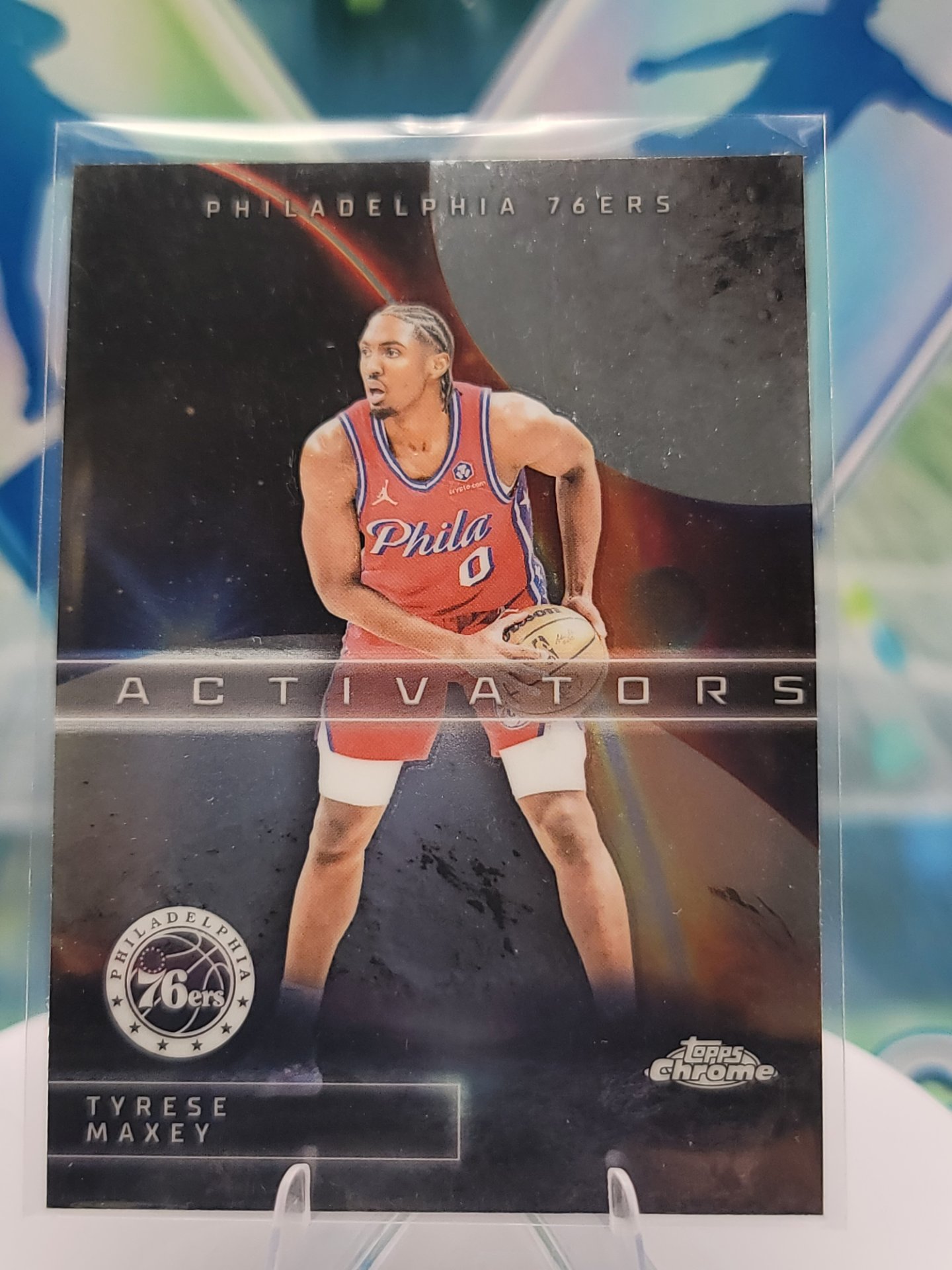 2025 Topps Topps Chrome Tyrese Maxey — 2025 Topps Topps Chrome Activators Tyrese Maxey