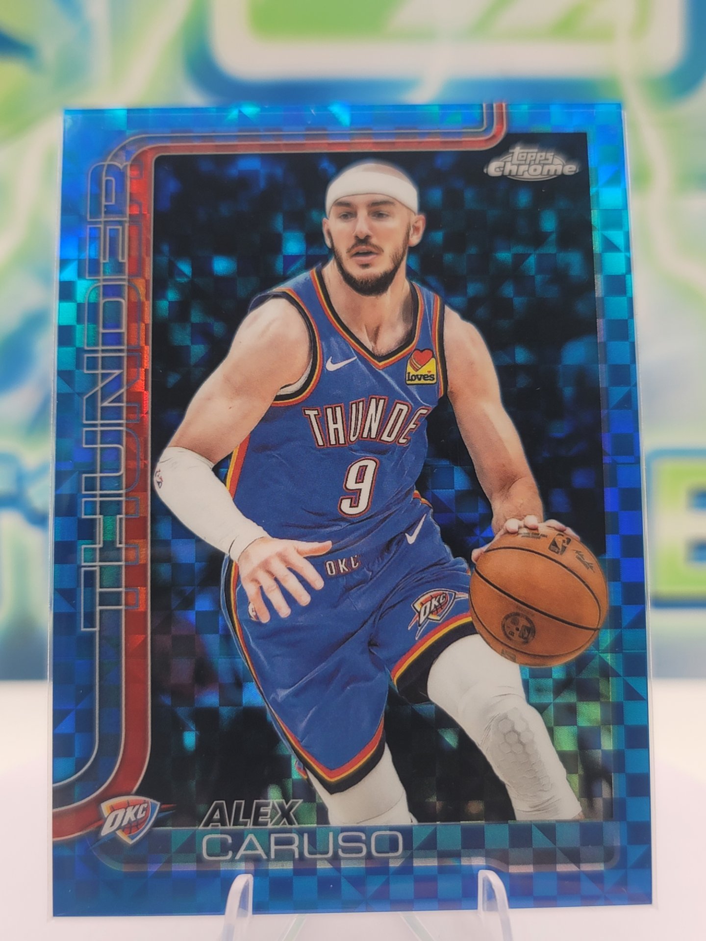 2025 Topps Topps Chrome Alex Caruso — 2025 Topps Topps Chrome Blue X-Fractor Alex Caruso