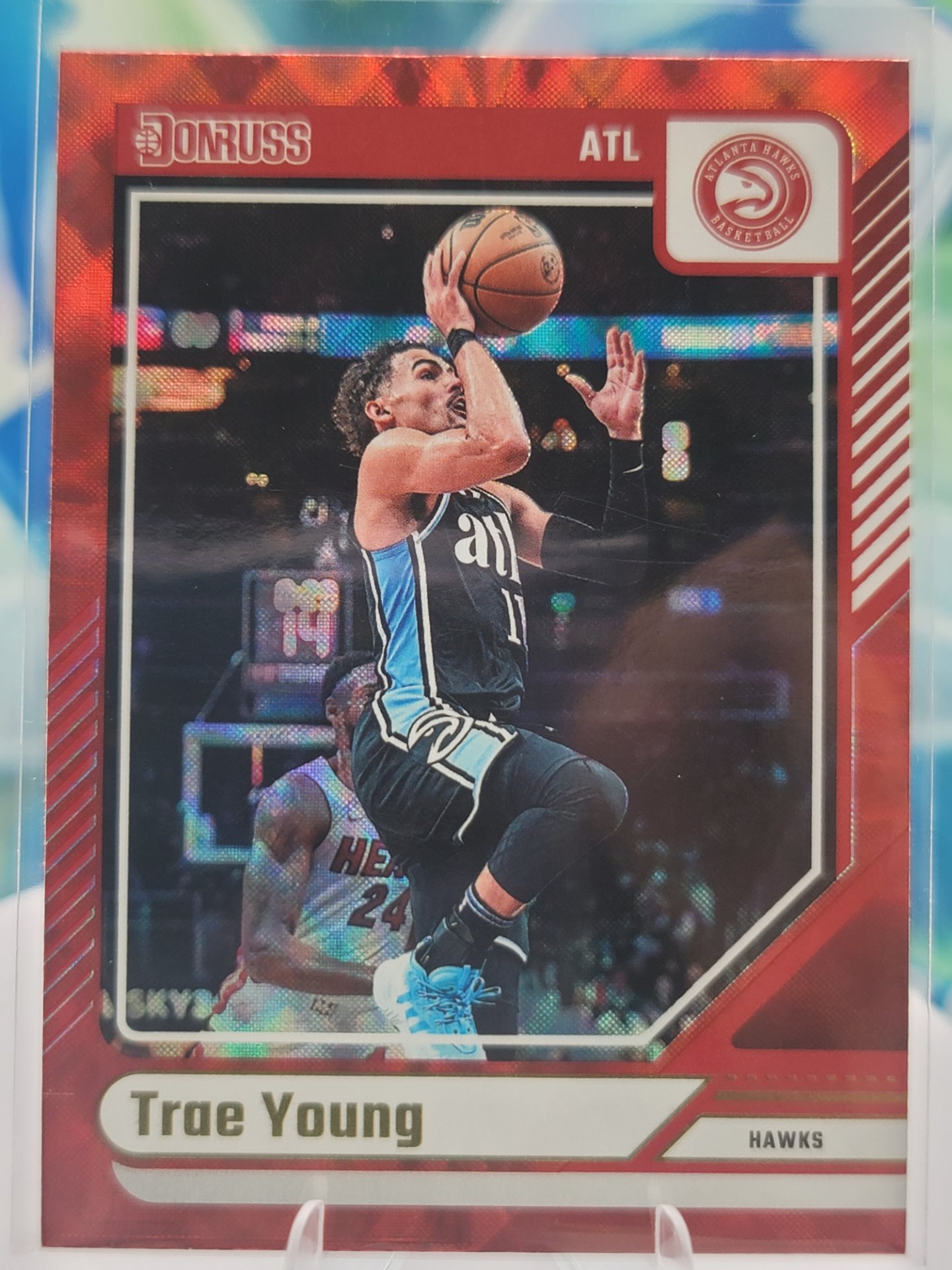 2025 Panini Donruss Trae Young — 2025 Panini Donruss Red Wedges Trae Young