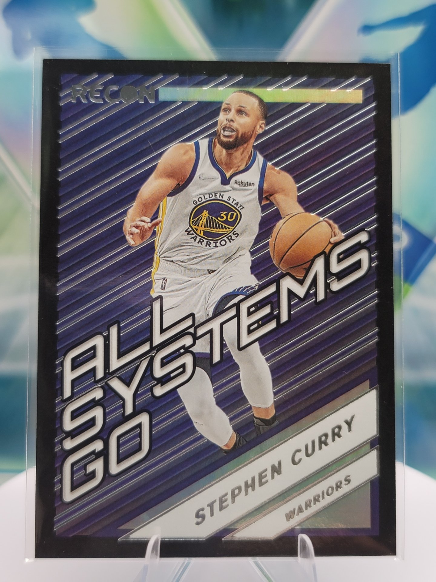2022 Panini Recon Stephen Curry — 2022 Panini Recon All Systems Go Refractor Stephen Curry