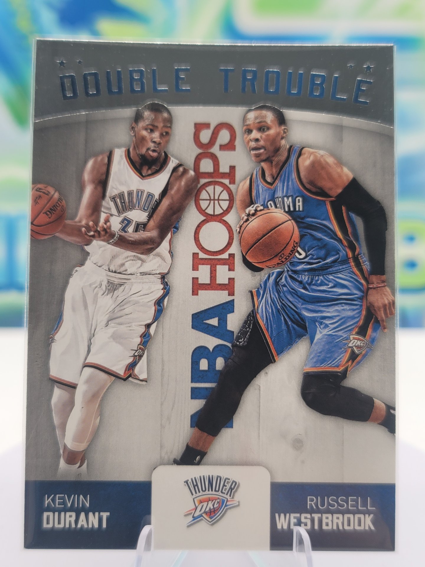2016 Panini NBA Hoops Kevin Durant & Russell Westbrook — 2016 Panini NBA Hoops Double Trouble Kevin Durant & Russell Westbrook