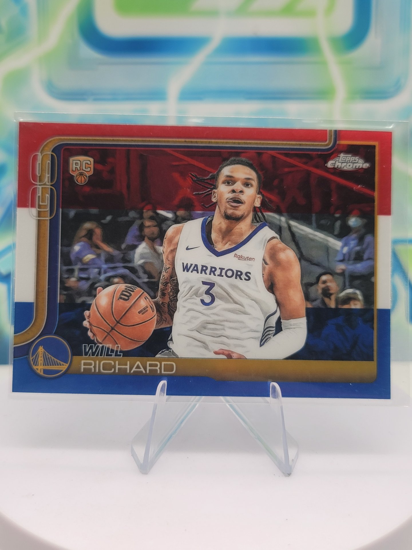 2025 Topps Topps Chrome Will Richard — 2025 Topps Topps Chrome Red White Blue Will Richard