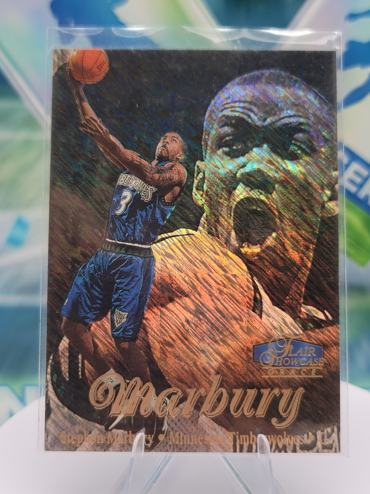 1998 Fleer Flair Showcase Stephon Marbury — 1998 Fleer Flair Showcase Grace Stephon Marbury