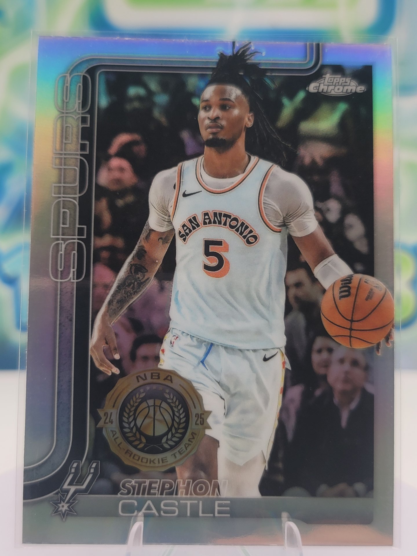 2025 Topps Topps Chrome Stephon Castle — 2025 Topps Topps Chrome Refractor Stephon Castle