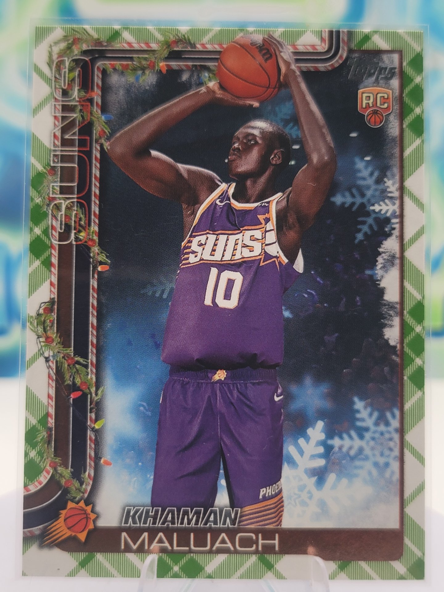 2025 Topps Topps Holiday Khaman Maluach — 2025 Topps Topps Holiday Plaid Khaman Maluach