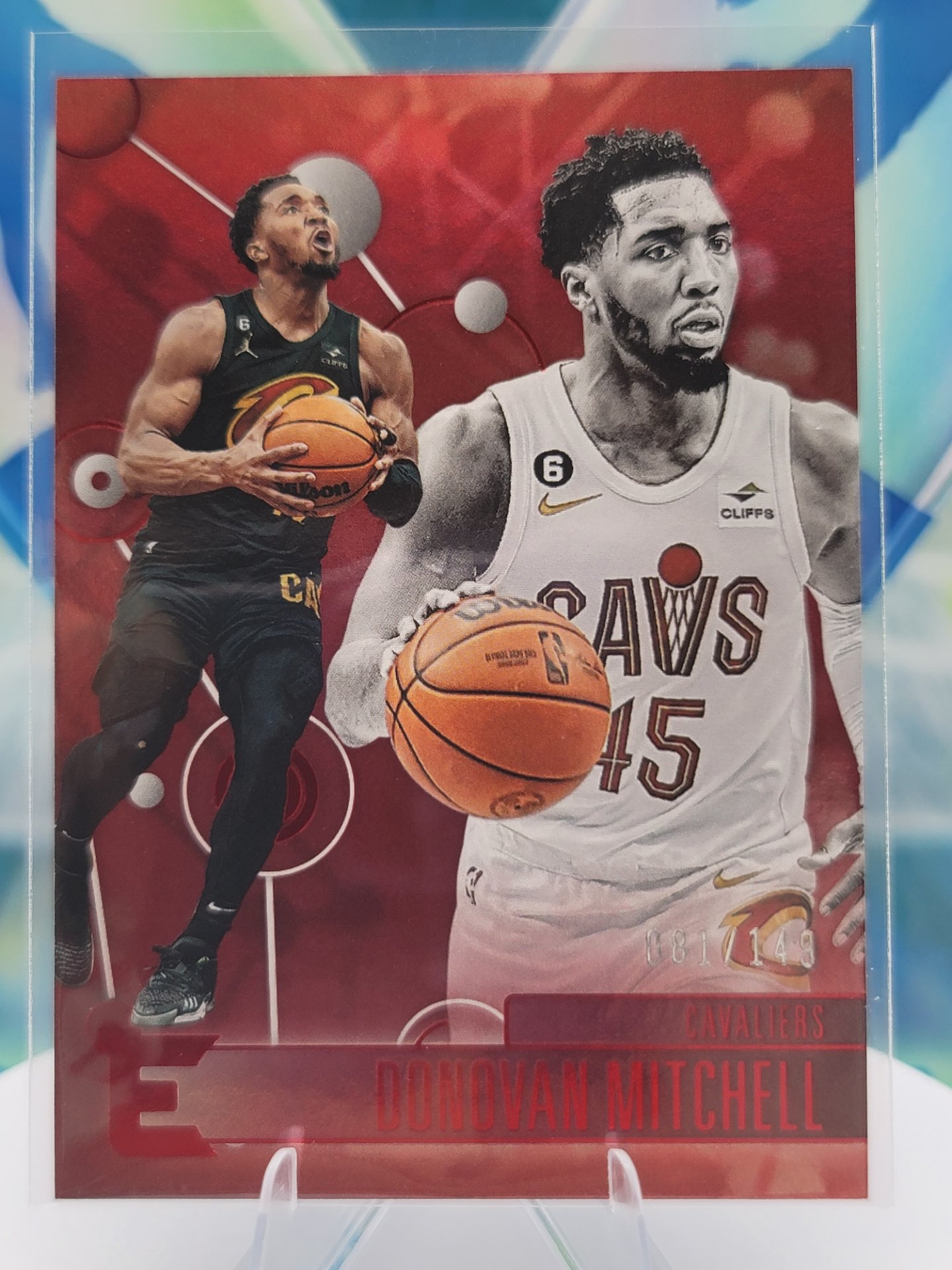 2023 Panini Chronicles Donovan Mitchell — 2023 Panini Chronicles Essentials Red Donovan Mitchell #81 of 149