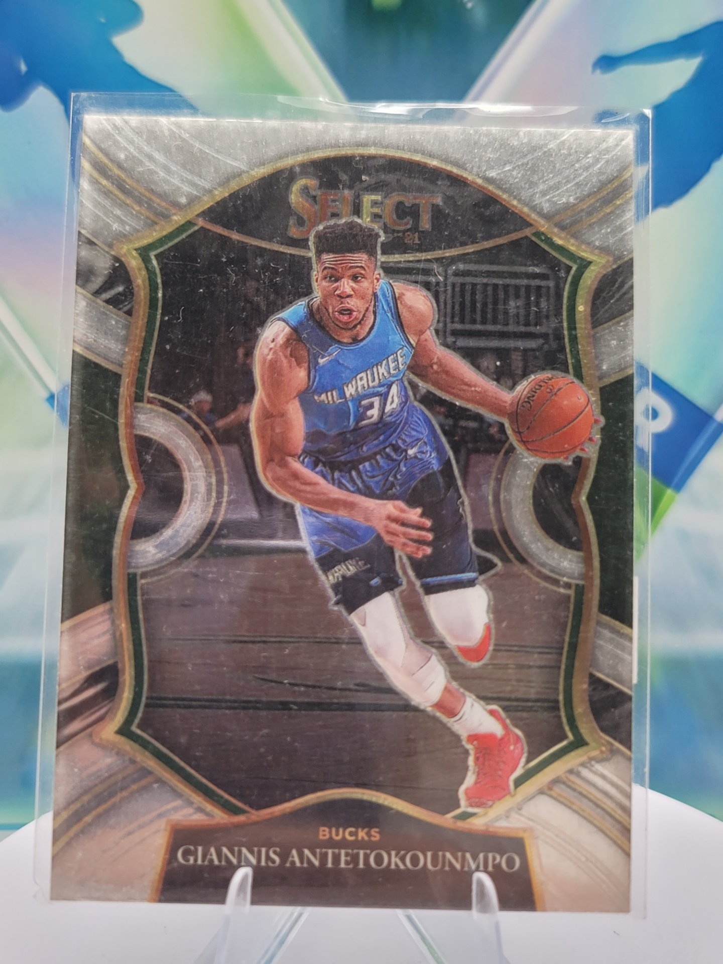 2021 Panini Select Giannis Antetokounmpo — 2021 Panini Select Concourse White Giannis Antetokounmpo