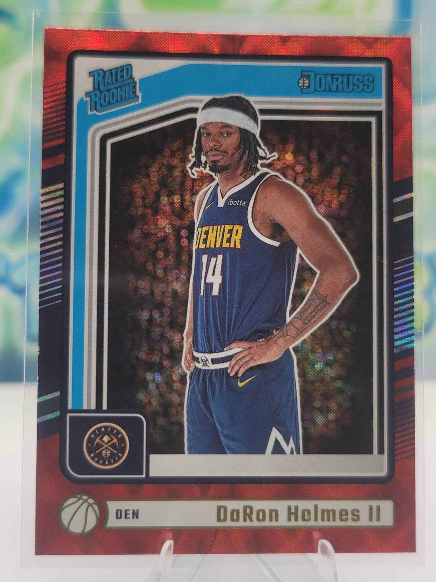 2025 Panini Donruss DaRon Holmes II — 2025 Panini Donruss Rated Rookie Red Wedges DaRon Holmes II