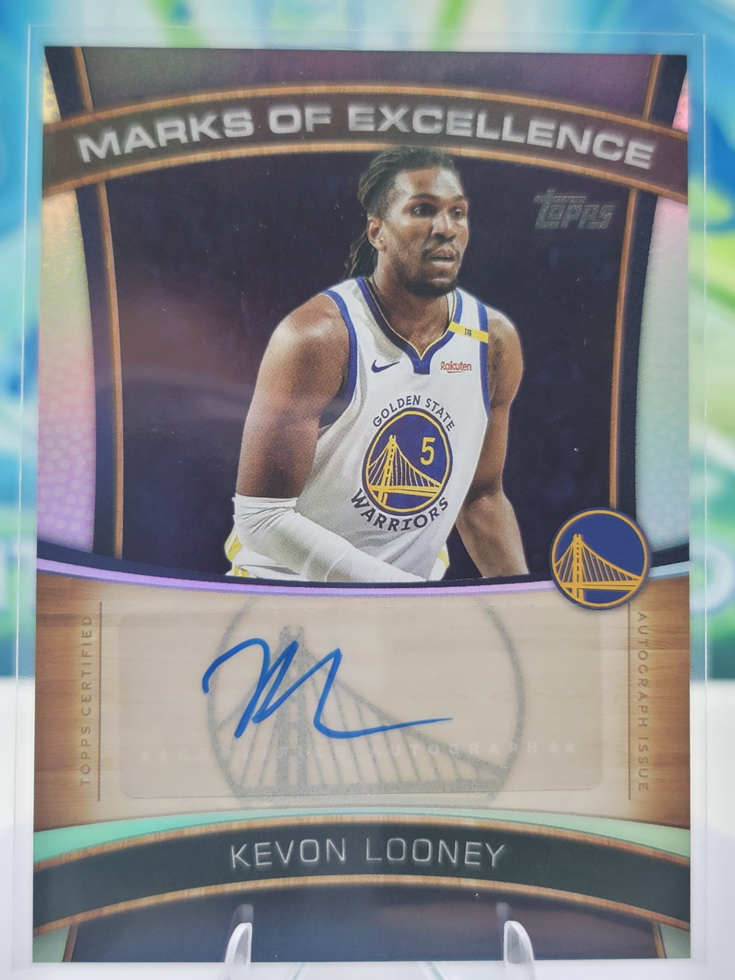 2025 Topps Topps Flagship Kevon Looney — 2025 Topps Topps Flagship Mark of Excellence Auto Kevon Looney Autograph