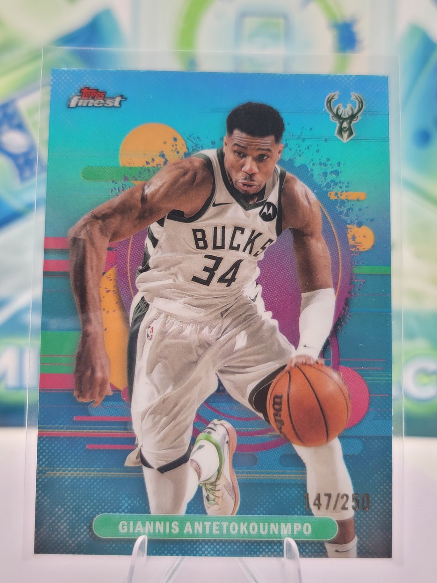 2026 Topps Topps Finest Giannis Antetokounmpo — 2026 Topps Topps Finest Uncommon Giannis Antetokounmpo #147 of 250