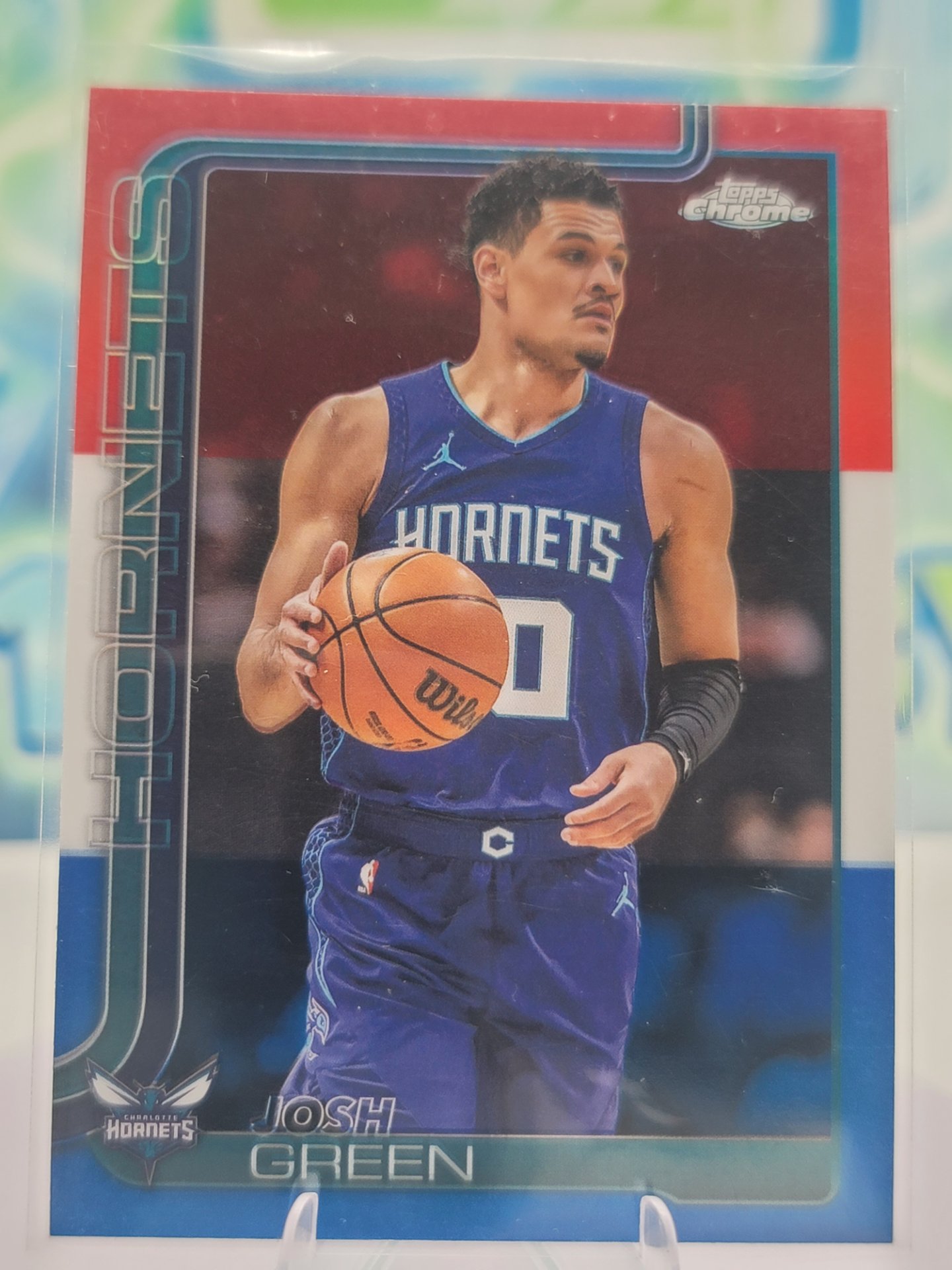 2025 Topps Topps Chrome Josh Green — 2025 Topps Topps Chrome Red White Blue Josh Green