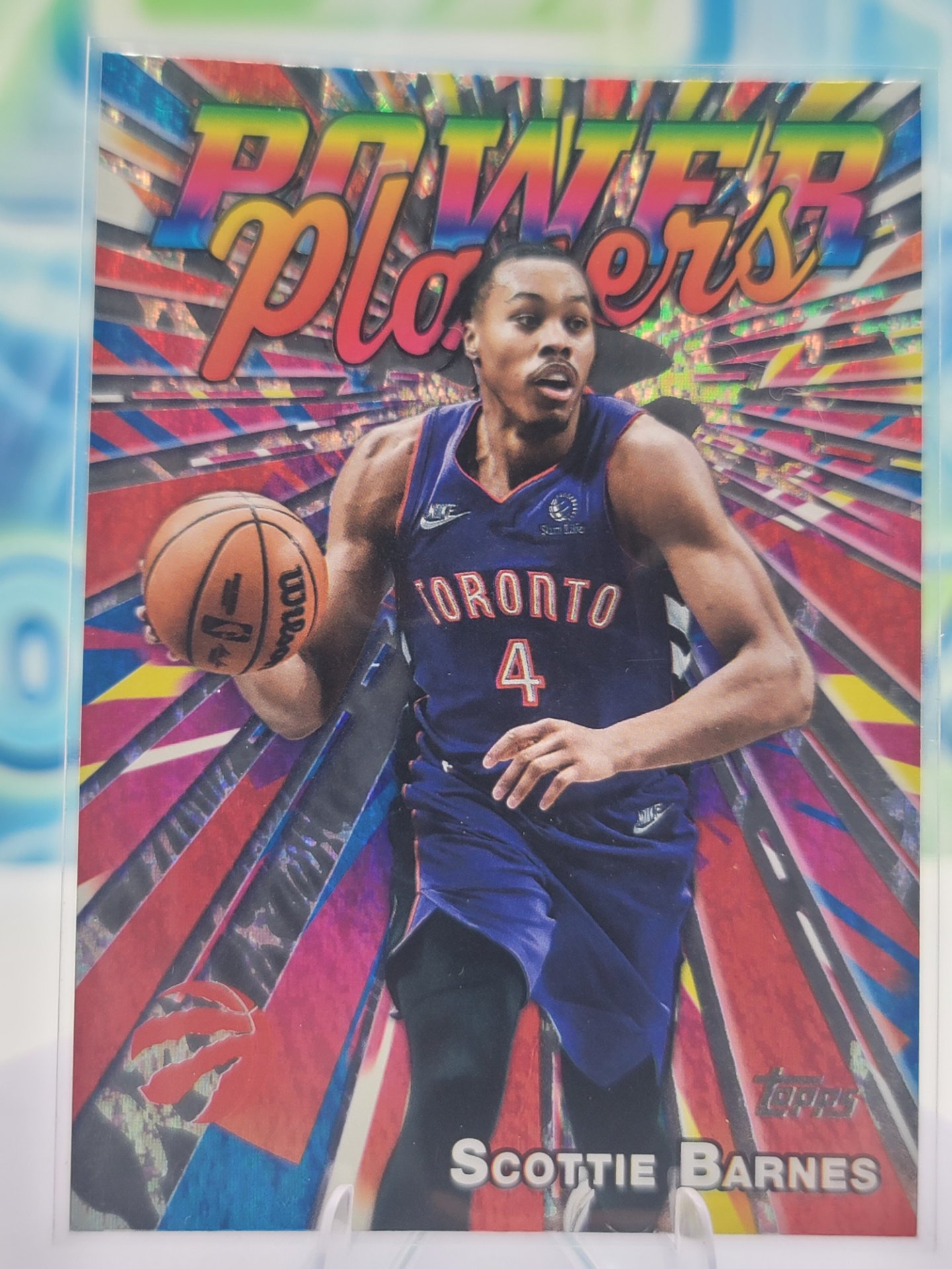2025 Topps Topps Flagship Scottie Barnes — 2025 Topps Topps Flagship Power Players Holo Foil Scottie Barnes