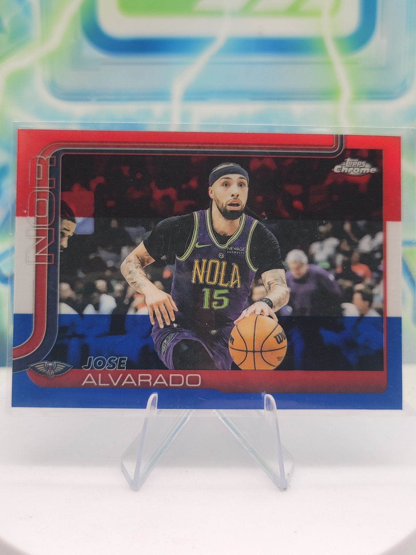 2025 Topps Topps Chrome Jose Alvarado — 2025 Topps Topps Chrome Red White Blue Jose Alvarado