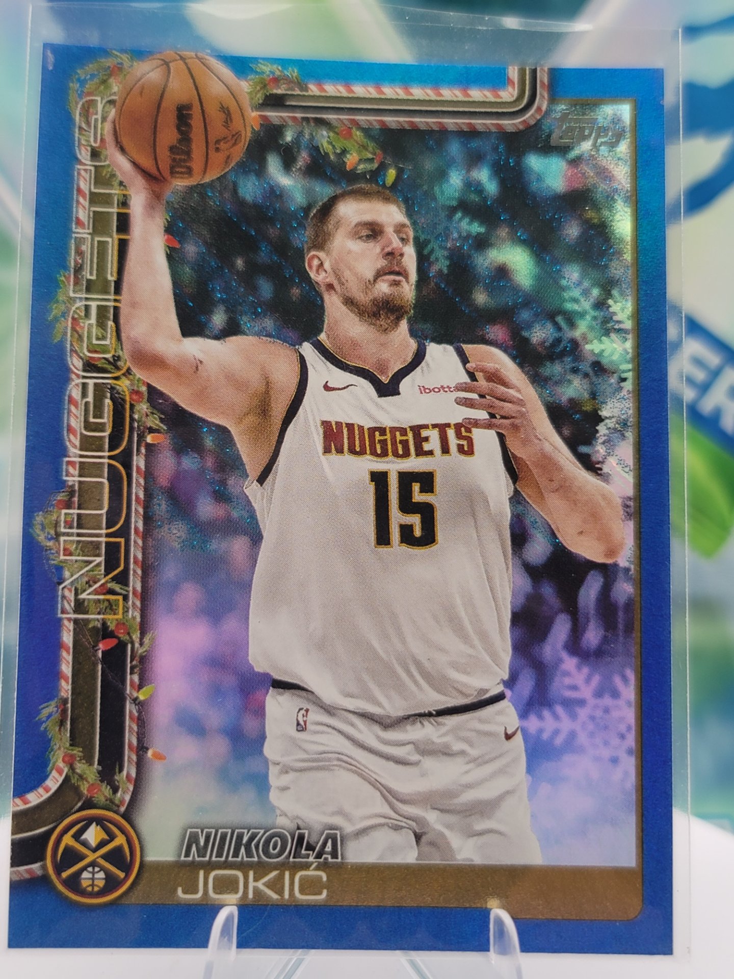 2025 Topps Topps Holiday Nikola Jokic — 2025 Topps Topps Holiday Blue Nikola Jokic